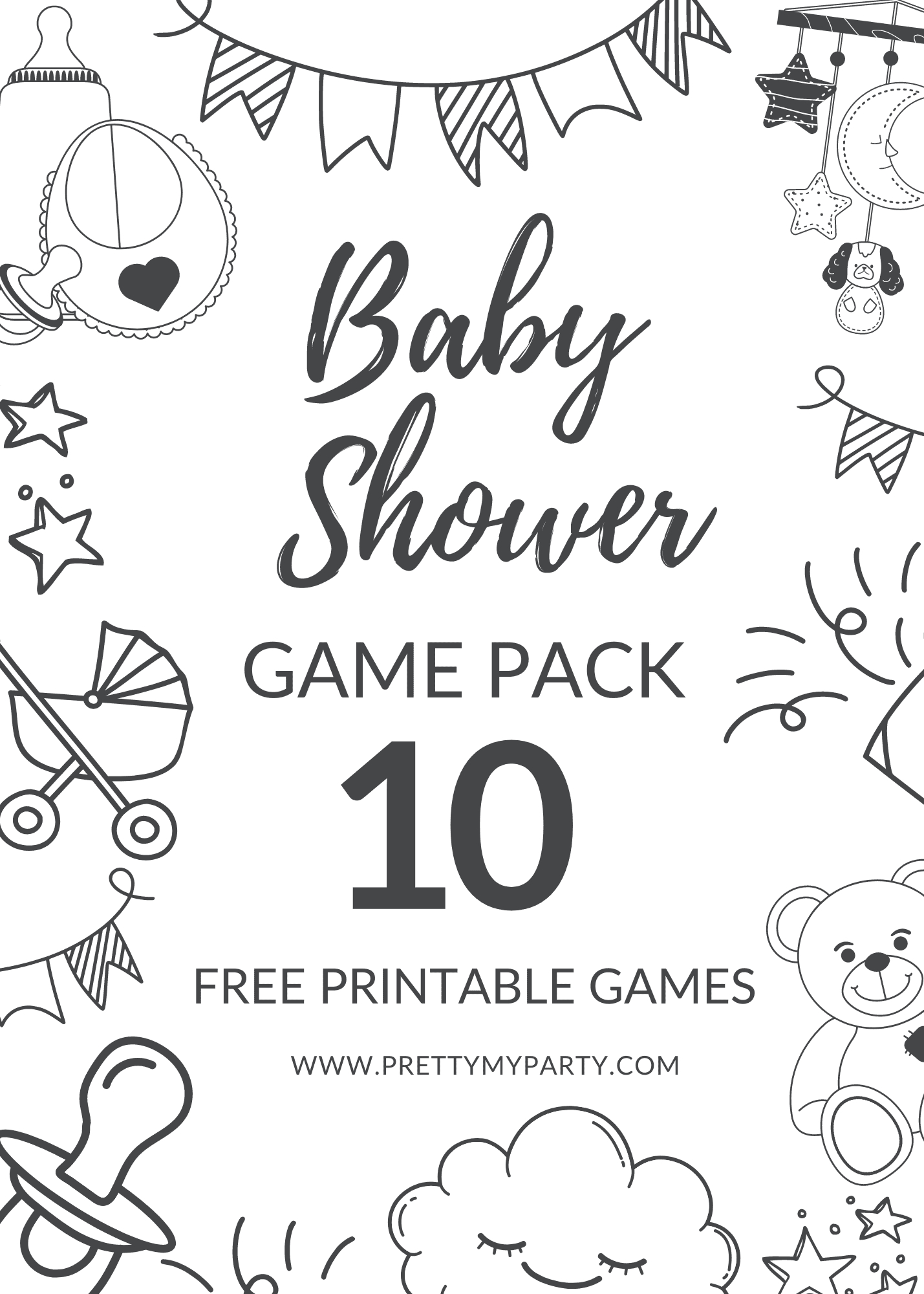 10 Free Printable Baby Shower Games You Can Print And Play within Free Printable Baby Shower Games