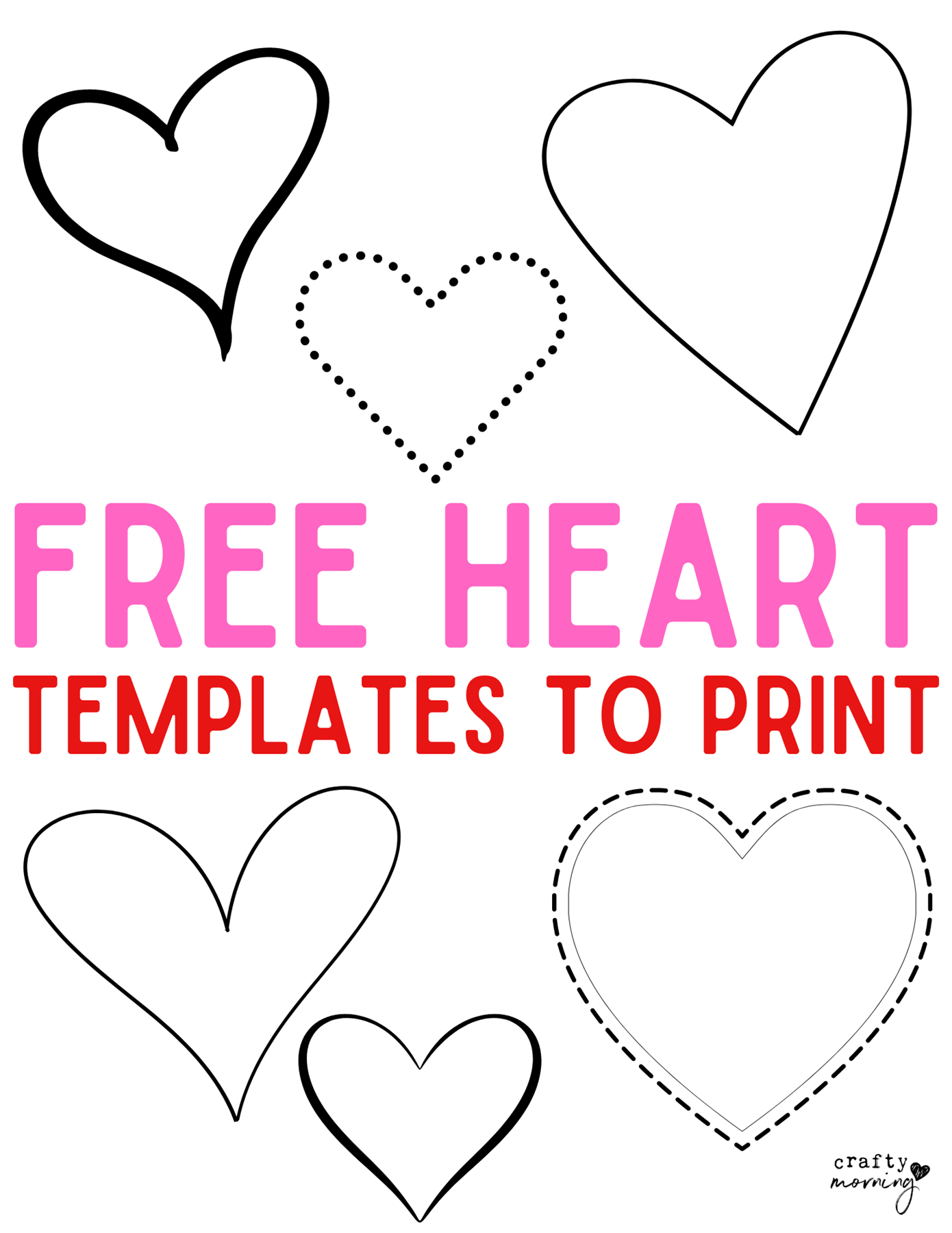 10 Free Printable Heart Templates - Crafty Morning throughout Free Printable Outline Heart Template
