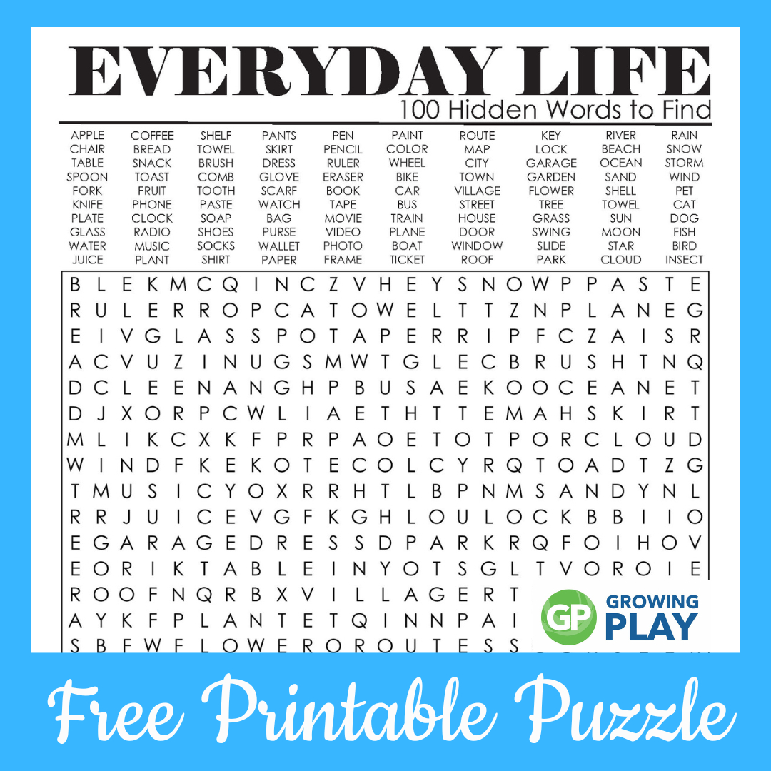 100 Hard Word Search Puzzles Printable - Free - Growing Play with regard to Word Search Puzzles For Adults Printable