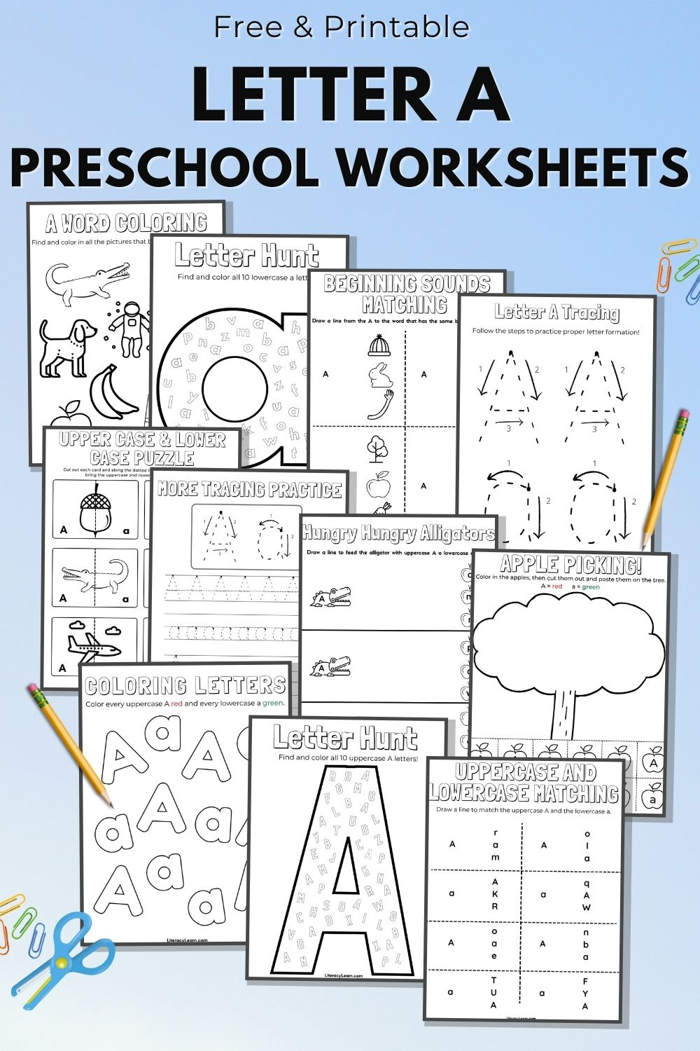 11 Letter A Worksheets For Preschool & K - Free Printables for Free Printable a Worksheets For Preschoolers