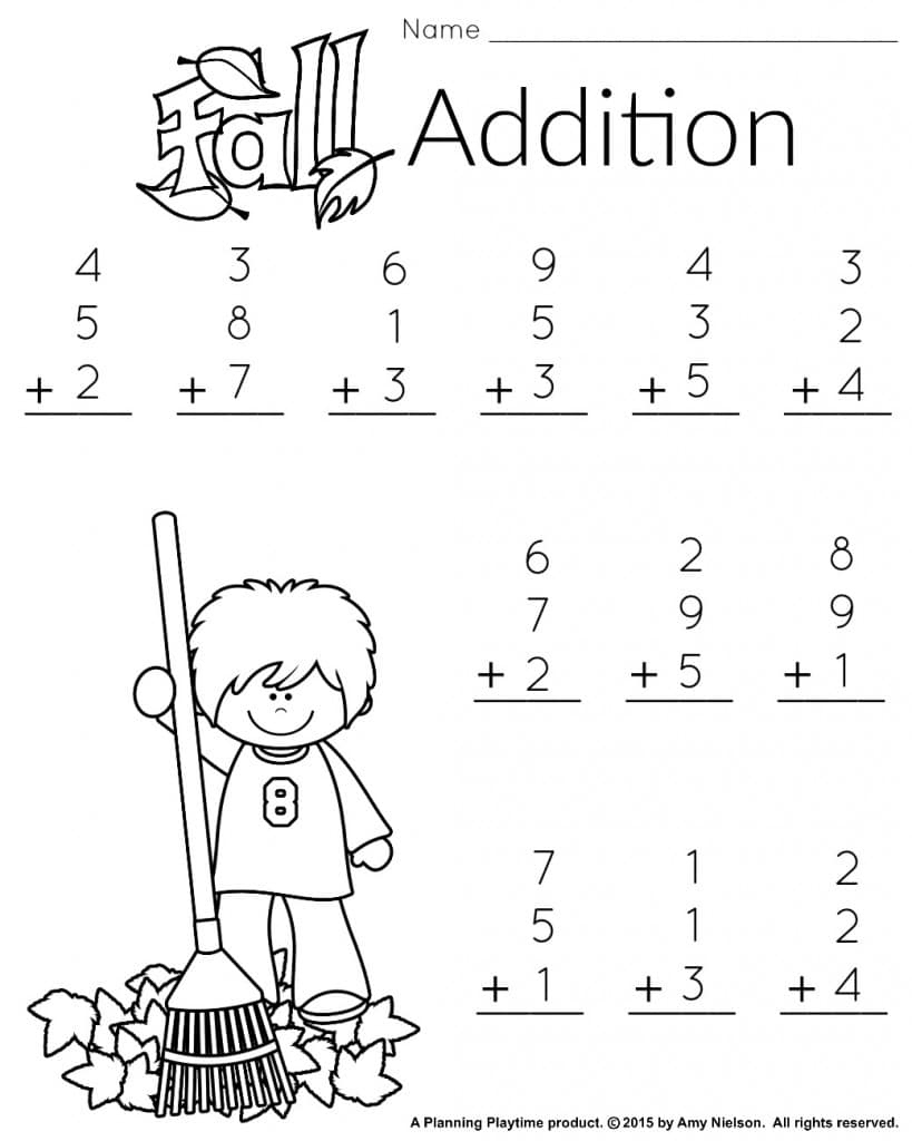 1St Grade Math And Literacy Worksheets With A Freebie! - Planning regarding Free Printable Math Worksheets For 1st Grade