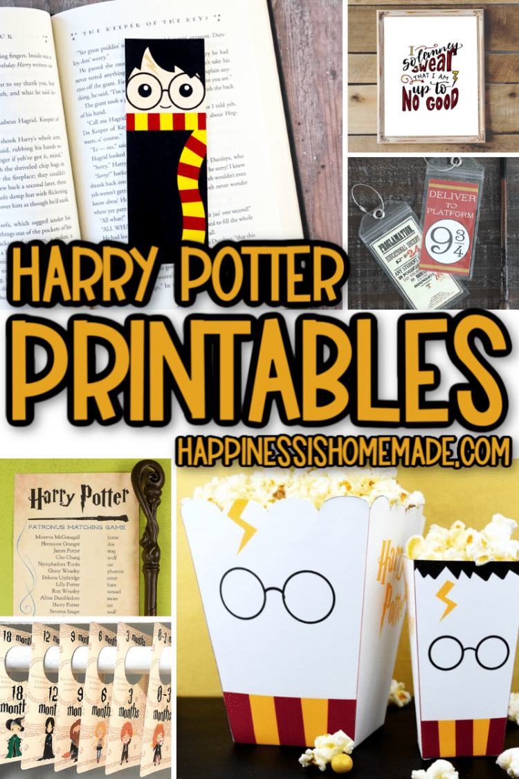 25+ Free Harry Potter Printables - Happiness Is Homemade in Harry Potter Printables Free