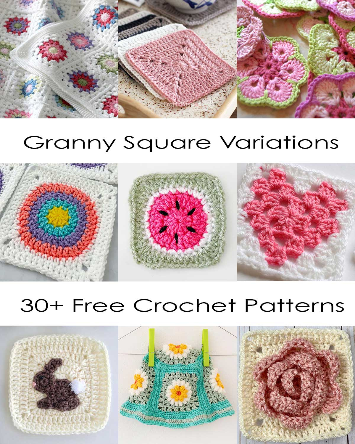31 Unique Crochet Granny Square Patterns • Craft Passion pertaining to Free Printable Crochet Granny Square Patterns