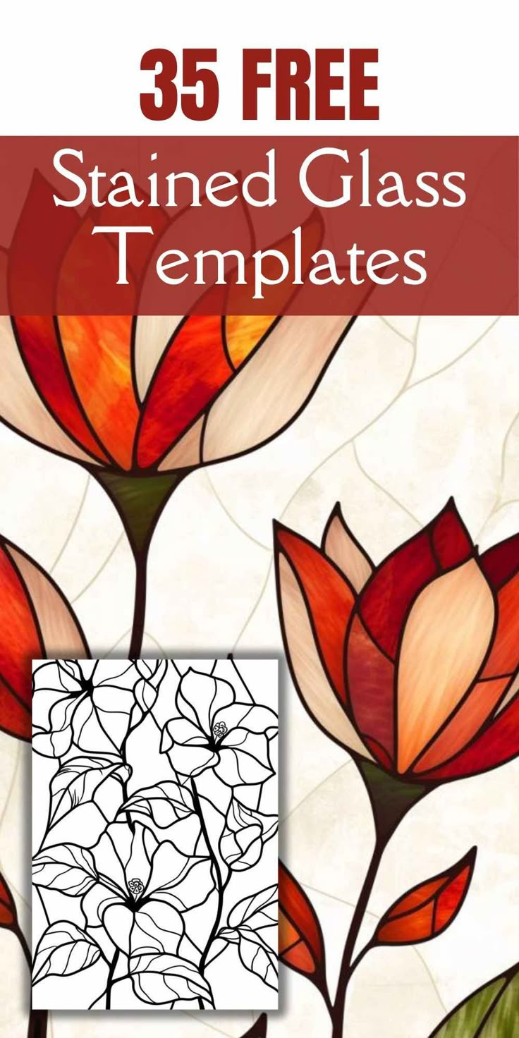35 Free Printable Stained Glass Patterns! for Printable Simple Printable Stained Glass Patterns