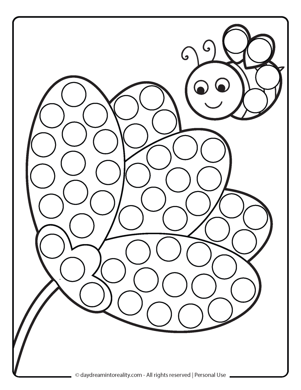 35+ Spring Dot Marker Pages | Free Pdf Printables! ~ Daydream Into within Free Printable Preschool Do A Dot Art Printables