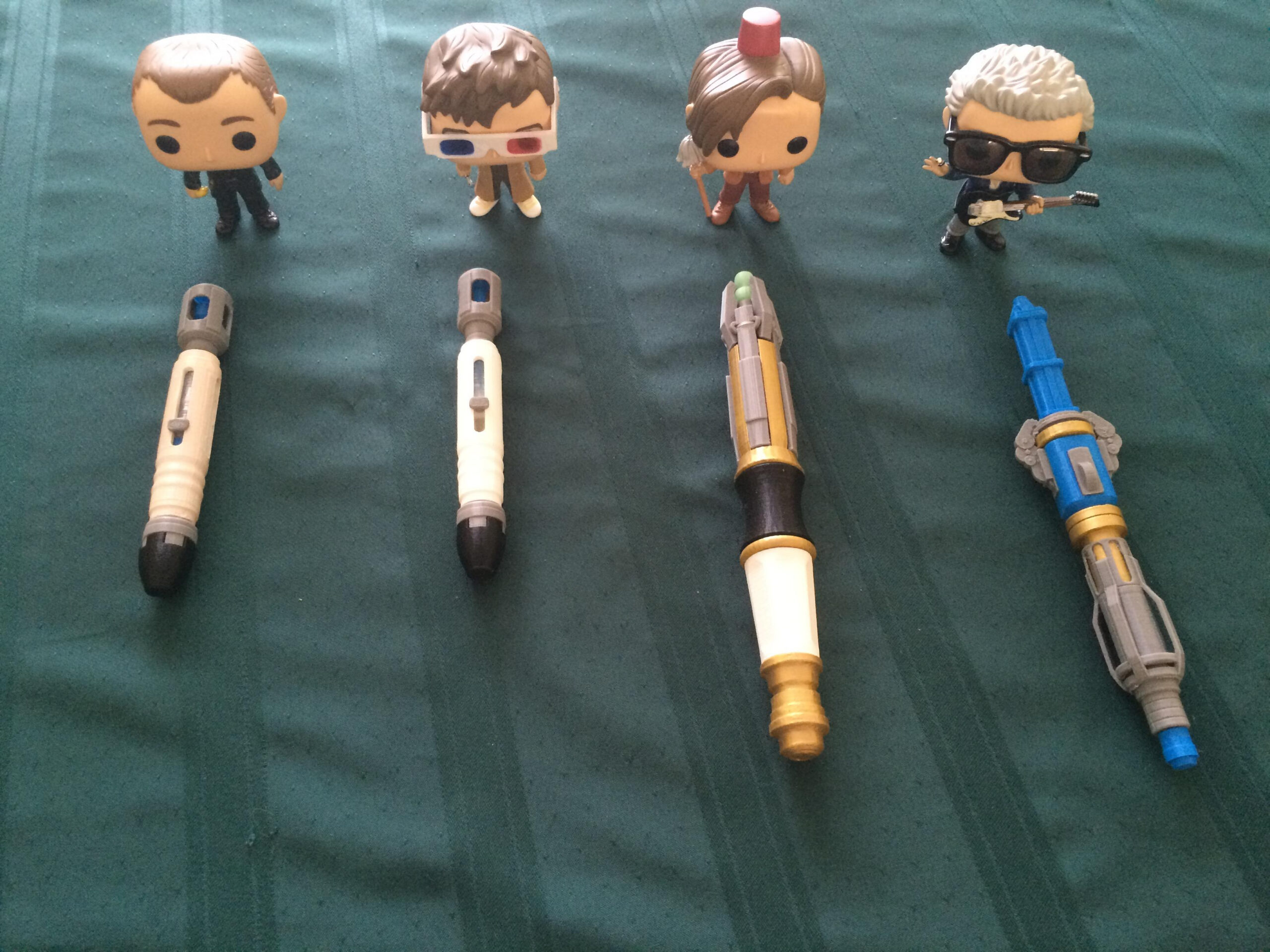3D Printed Sonic Screwdrivers With Their Pop Doctors. : R/Doctorwho regarding Doctor Who Printable 3D Sonic
