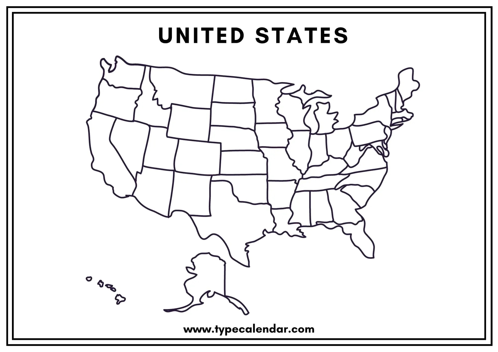 40+ Free Printable Blank Us Map Templates [Editable Pdf] within Blank Map Of The United States Printable Free