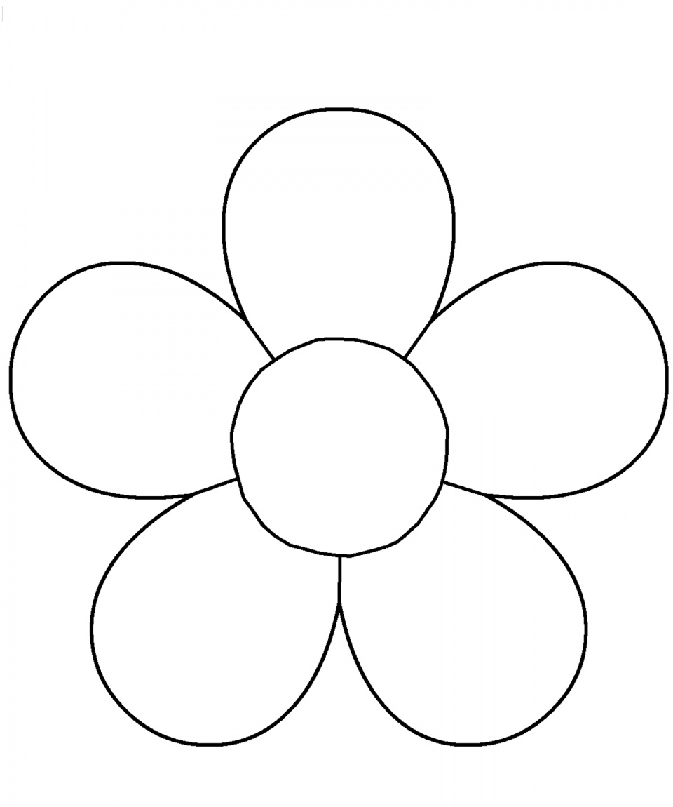 5 Petal Flower Template Free Printable (80+ Images In Collection in 5 Petal Flower Template Free Printable