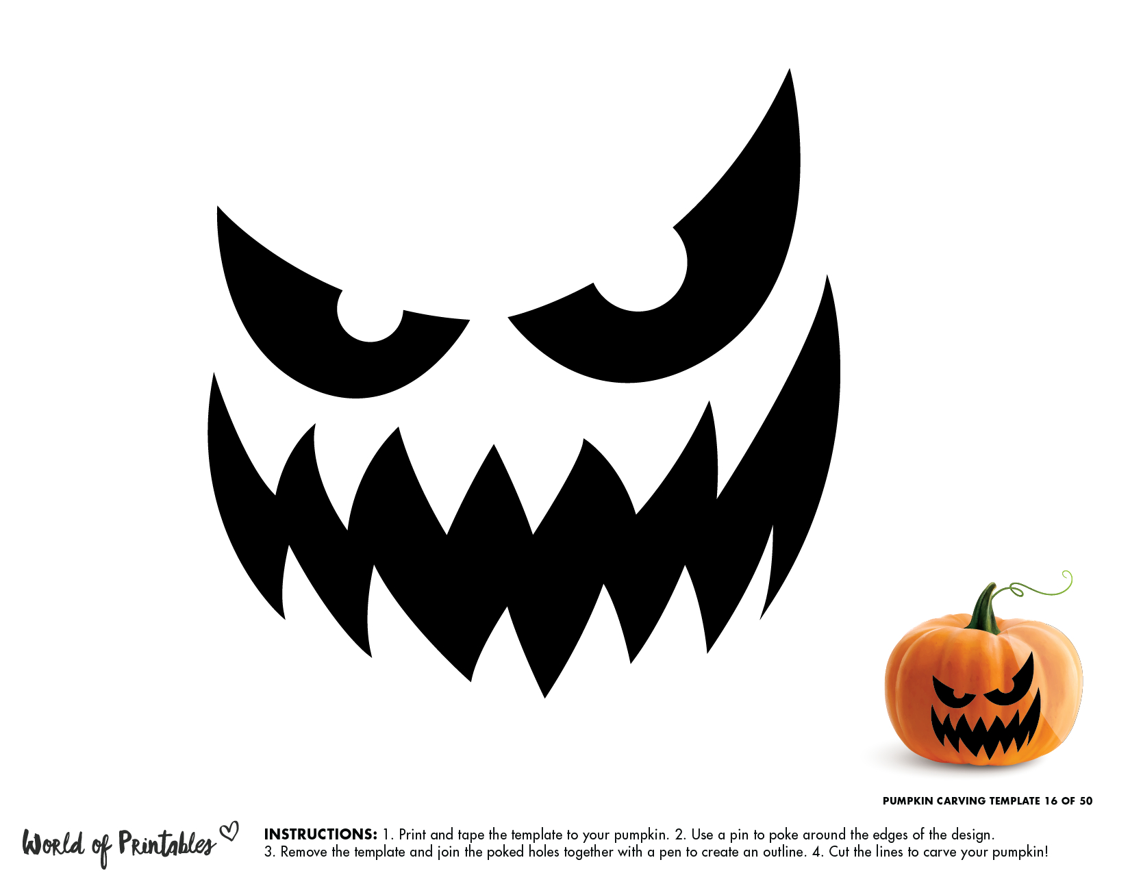 50 Easy Pumpkin Carving Stencils + The Ultimate Guide To Pumpkin pertaining to Jack O Lantern Face Printable