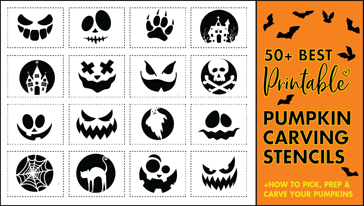 50 Easy Pumpkin Carving Stencils + The Ultimate Guide To Pumpkin within Pumpkin Carving Templates Free Printable