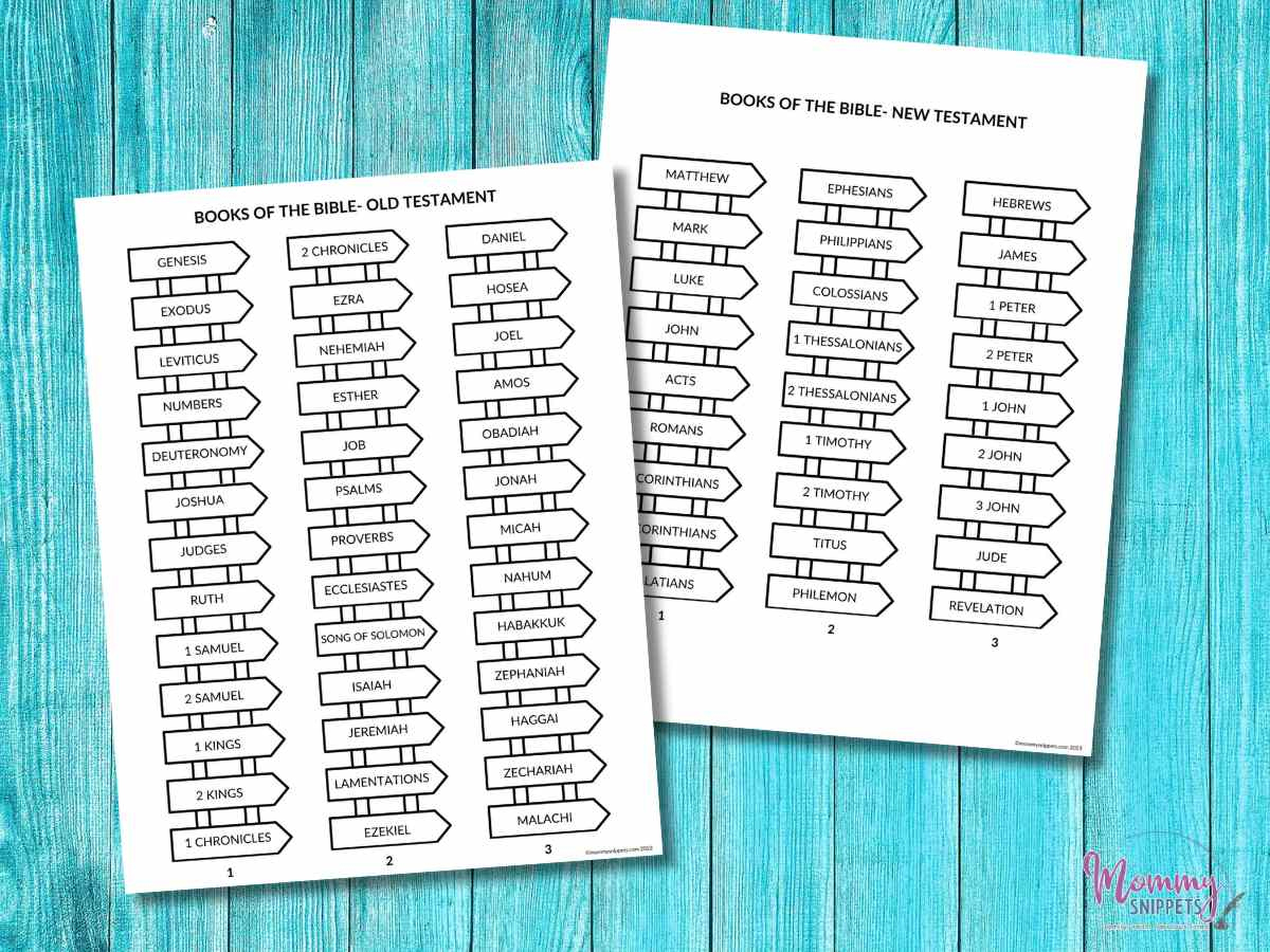 66 Books Of The Bible Printable + A Books Of The Bible Craft Game throughout Printable Books Of The Bible