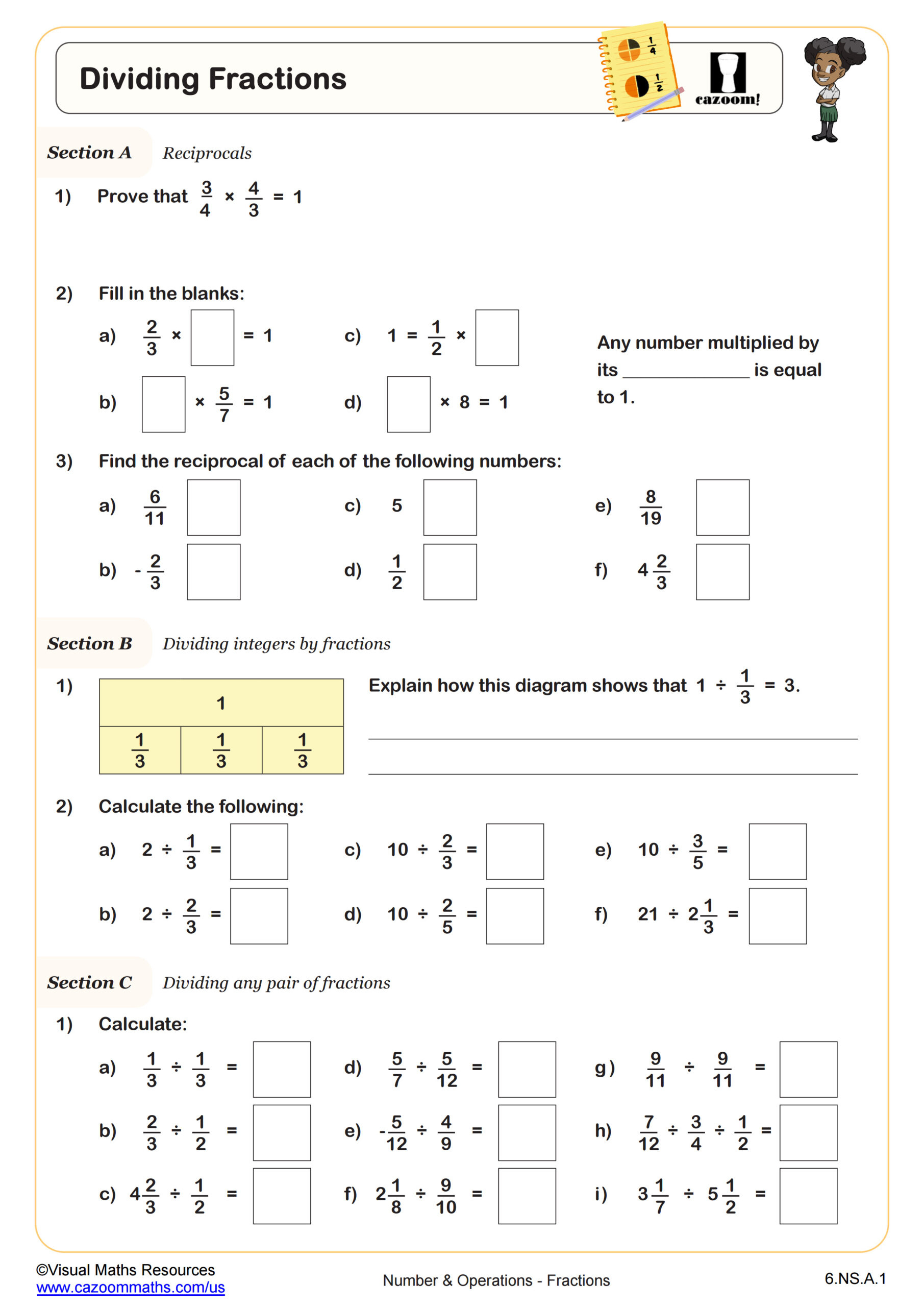 6Th Grade Math Worksheets | Printable Pdf Worksheets | Cazoom Math pertaining to Math Worksheets For Sixth Graders Printable