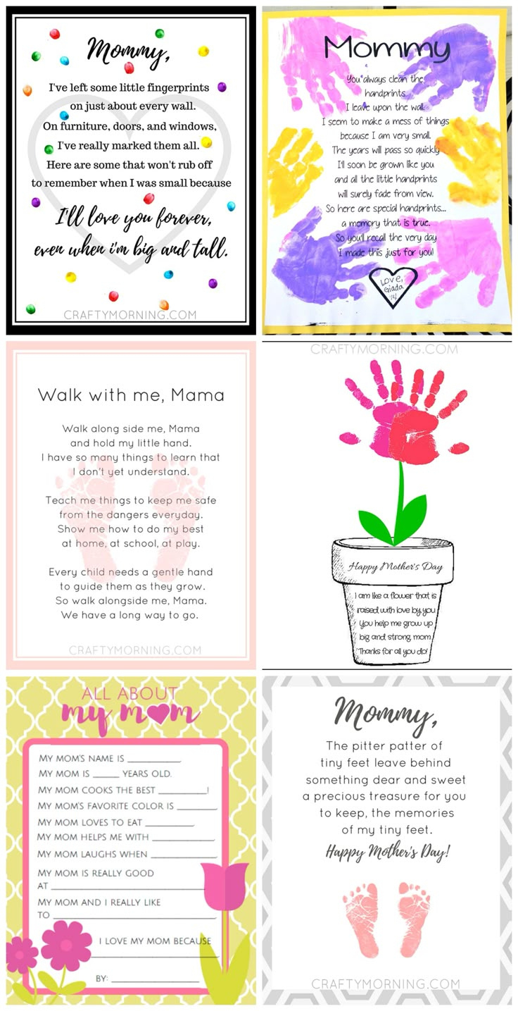9 Free Mother'S Day Printables (Poems) - Crafty Morning in Mothers Day Poems Free Printables