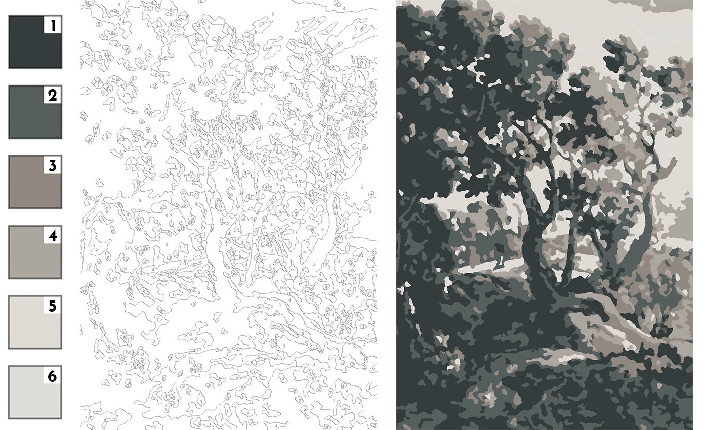 A Free Downloadable Coloring Page Paint-By-Numbers Of My Tree regarding Free Printable Paint By Numbers