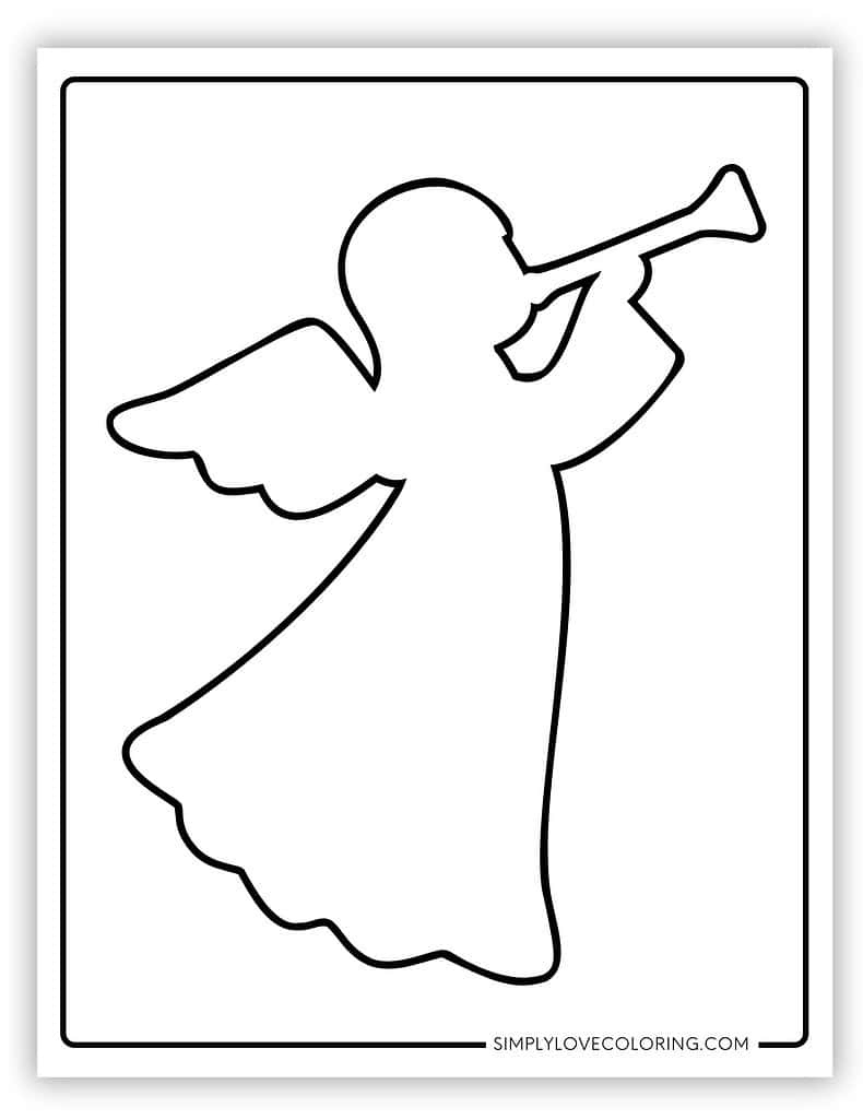 Angel Templates (Free Pdf Printables) – Simply Love Coloring within Cut Out Angel Template Printable Free