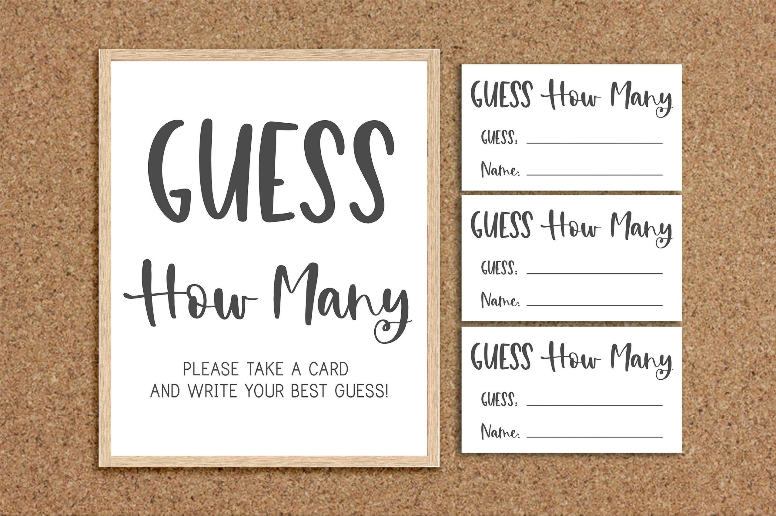 Baby Shower Guess How Many In A Jar Free Printable - Shop On Pinterest within Guess How Many In The Jar Printable