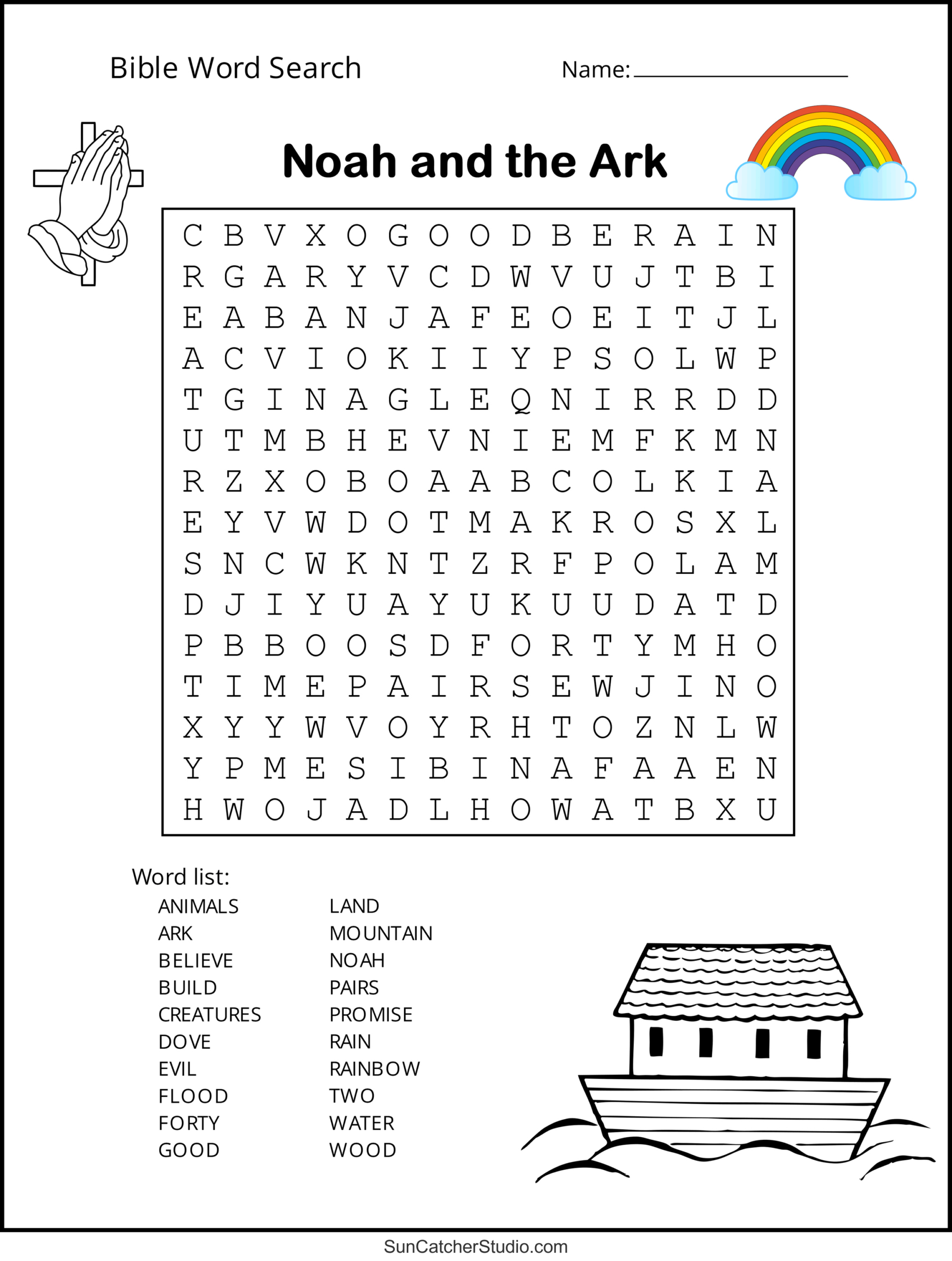 Bible Word Search (Free Printable Christian Puzzles) – Free pertaining to Printable Bible Word Search Puzzles