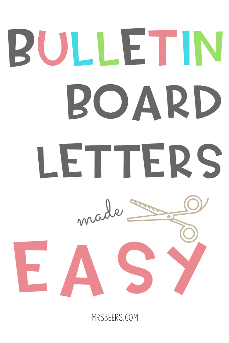 Bulletin Board Letters Made Easy (Simple Steps) with regard to Free Printable Letters For Bulletin Boards