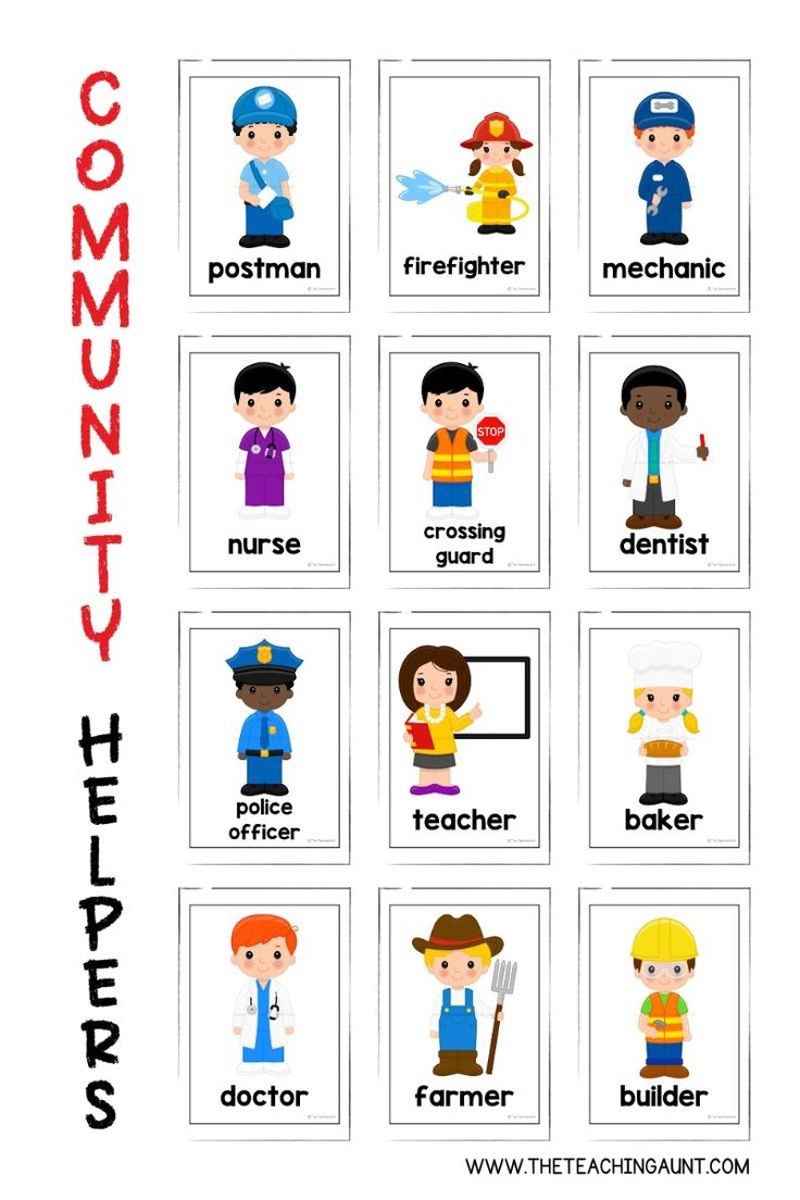 Community Helpers Flashcards - The Teaching Aunt In 2025 intended for Free Printable Community Helpers Flashcards