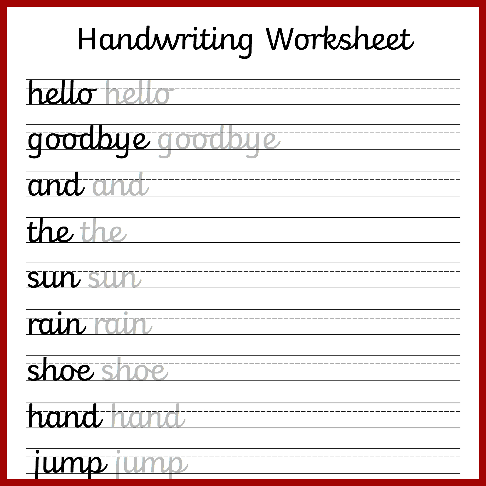 Cursive Handwriting Worksheets – Free Printable! | Mama Geek regarding Free Printable Cursive Handwriting Worksheets
