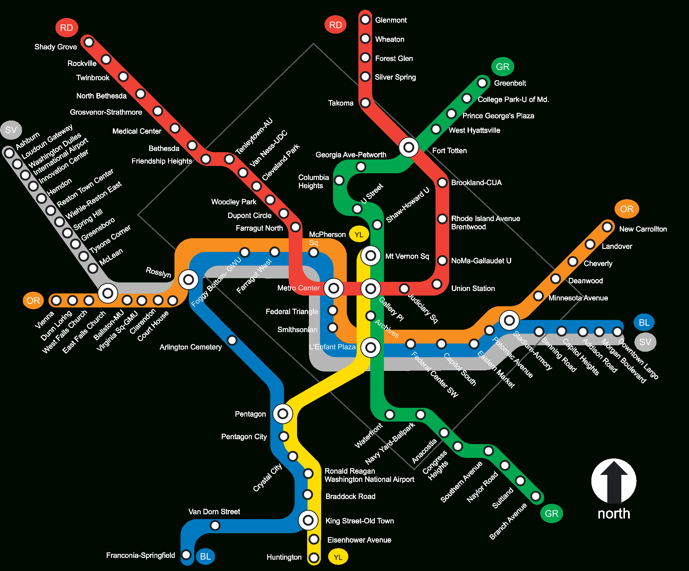 Dc Metro Map - Your Dc & Metro Map Guide regarding Wash Dc Metro Map Printable