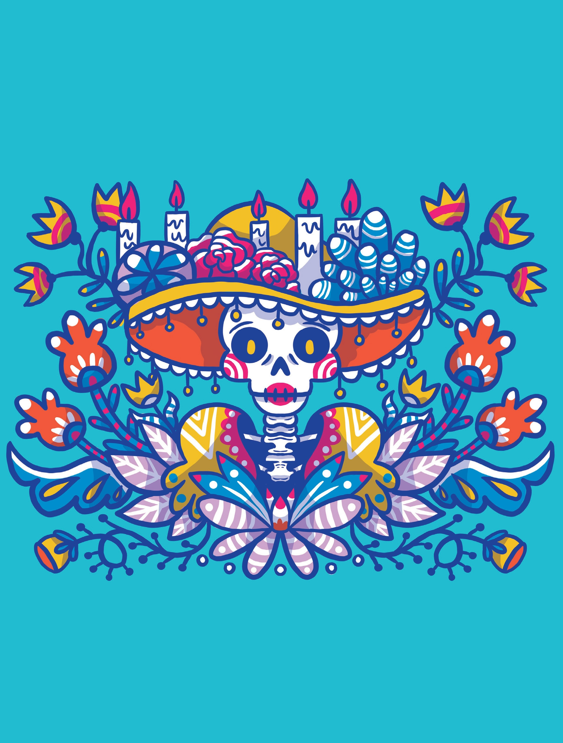 Dia De Los Muertos | Printables - Free Coloring Pages & Learning regarding Day of the Dead Printable Images