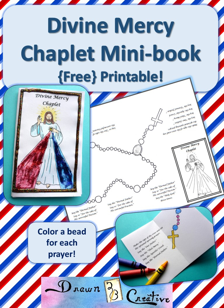 Divine Mercy Chaplet Mini Book - Drawn2Bcreative for Free Printable Divine Mercy Chaplet