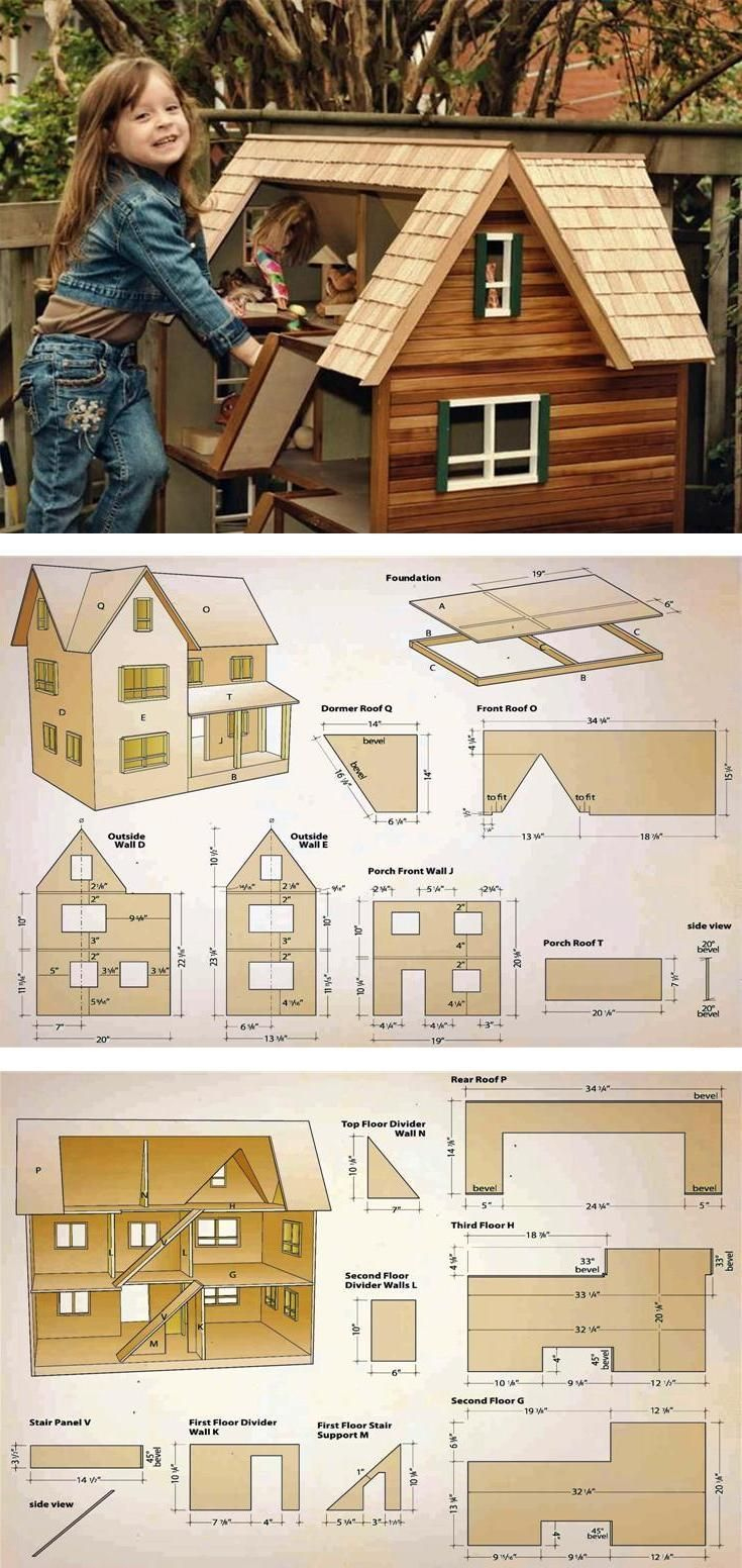 Doll House Plans - Wooden Toy Plans And Projects | Woodarchivist pertaining to Pdf Printable Free Dollhouse Plans