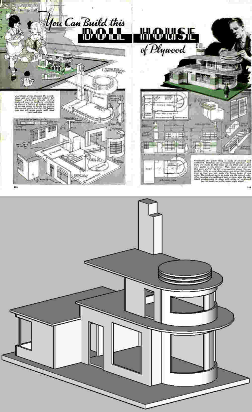 Dolls House Plans Woodworking Project Play Scale And Miniatures with regard to Pdf Printable Free Dollhouse Plans