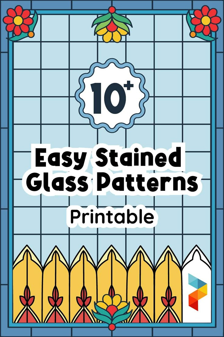 Easy Stained Glass Patterns Free - 10 Free Pdf Printables | Printablee intended for Printable Simple Printable Stained Glass Patterns
