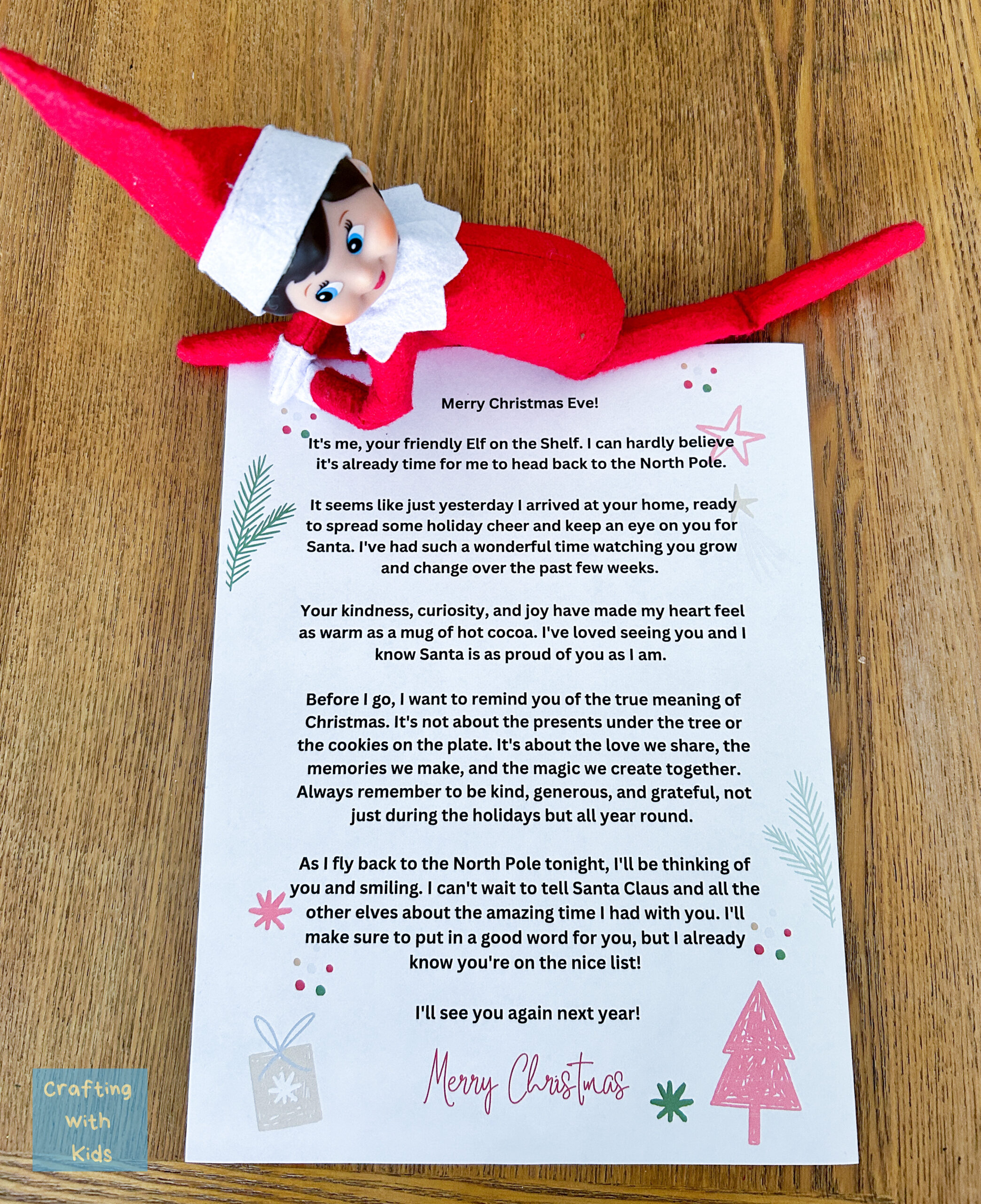 Elf On The Shelf Christmas Eve Letter Free Printable throughout Printable Elf on the Shelf Letter