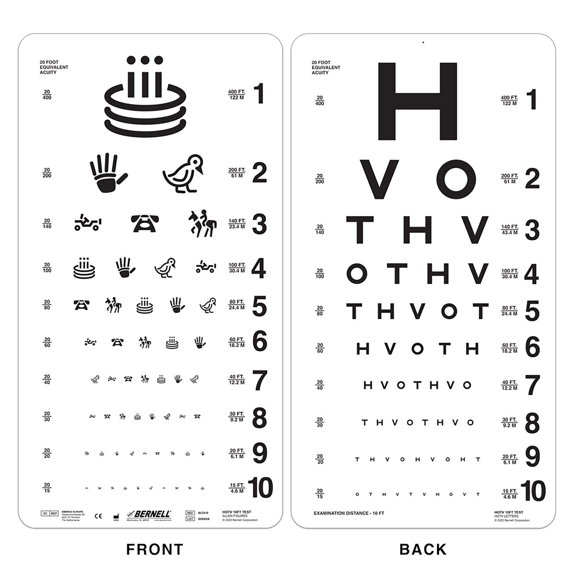 Eye Chart 10 Foot Distance Acuity Test - Mckesson regarding Printable Eye Chart 10 Feet