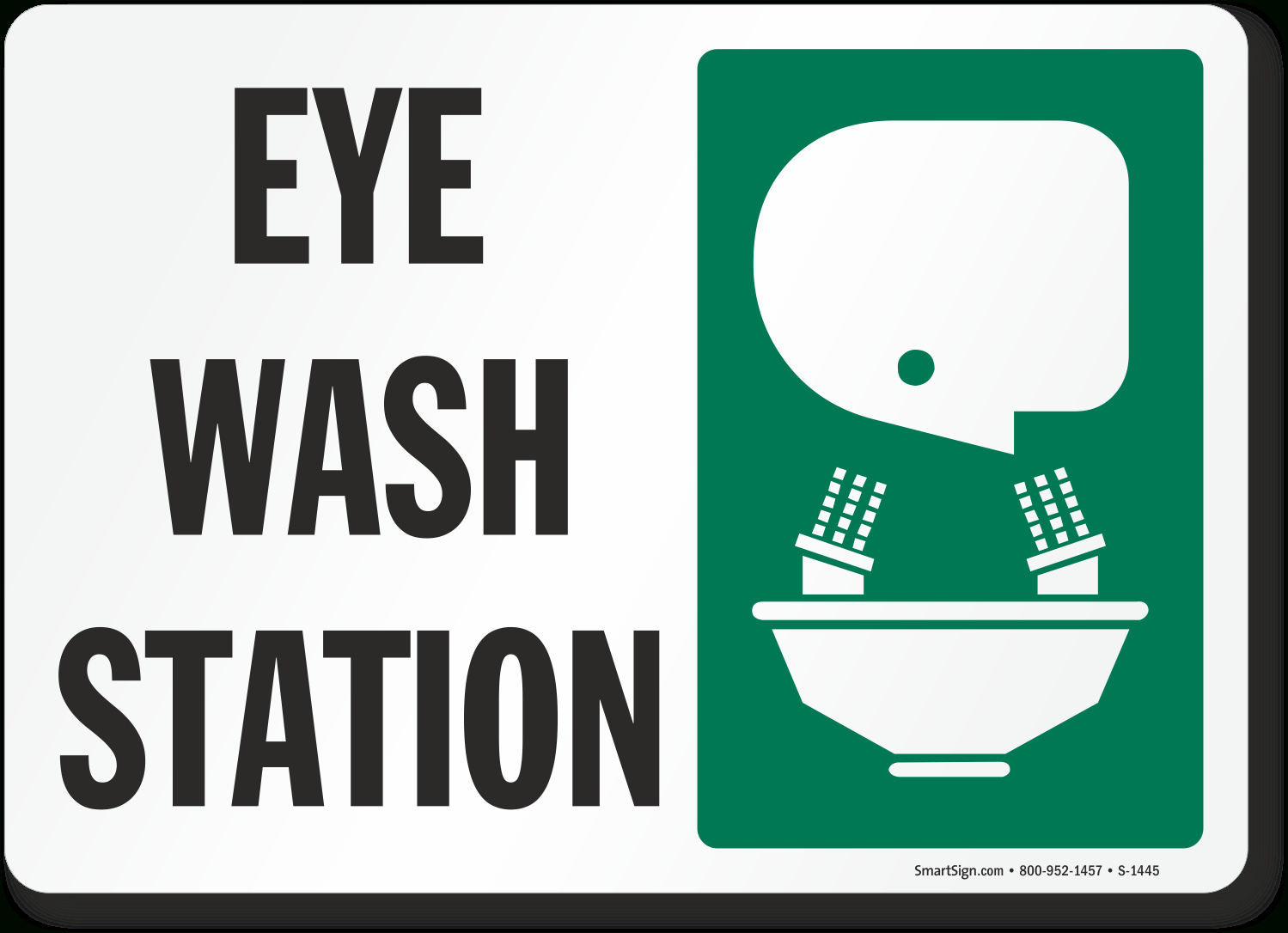 Eye Wash Station Sign inside Eye Wash Station Sign Printable