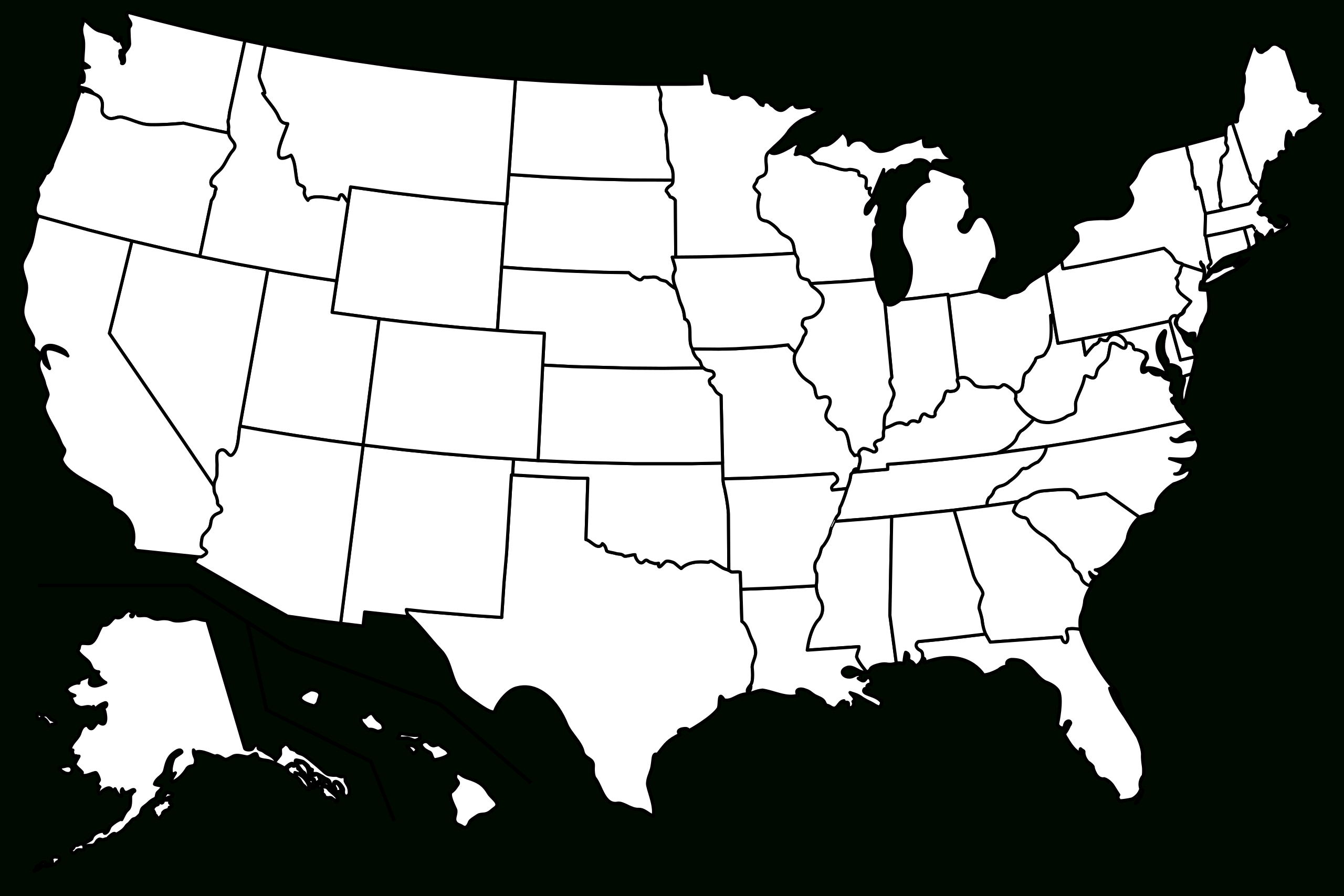 File:blank Us Map Borders.svg - Wikimedia Commons regarding Blank United States Map Printable