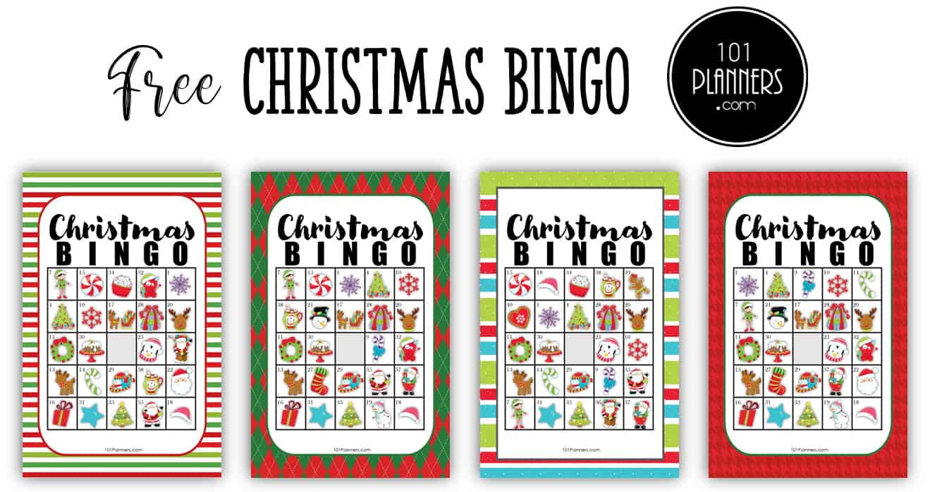 Free Christmas Bingo Printable for Free Printable Christmas Bingo Cards 1 75