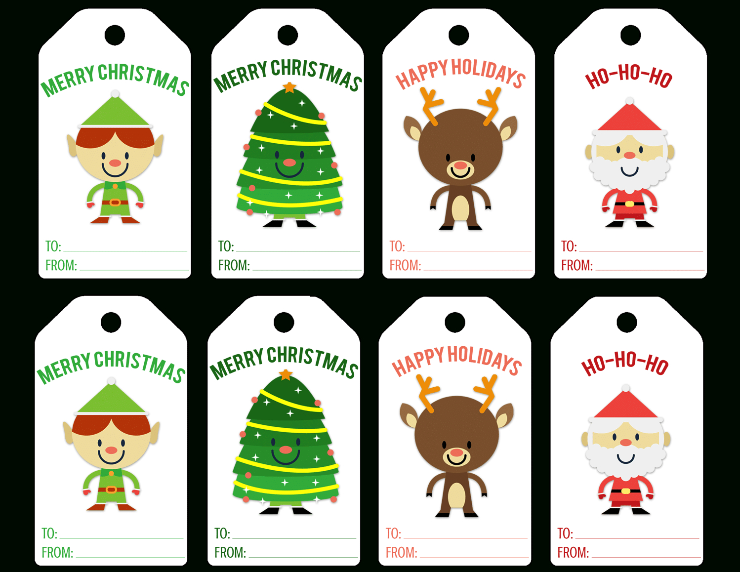 Free Christmas Gift Tag Printable • Really, Are You Serious? in Free Printable To And From Christmas Tags