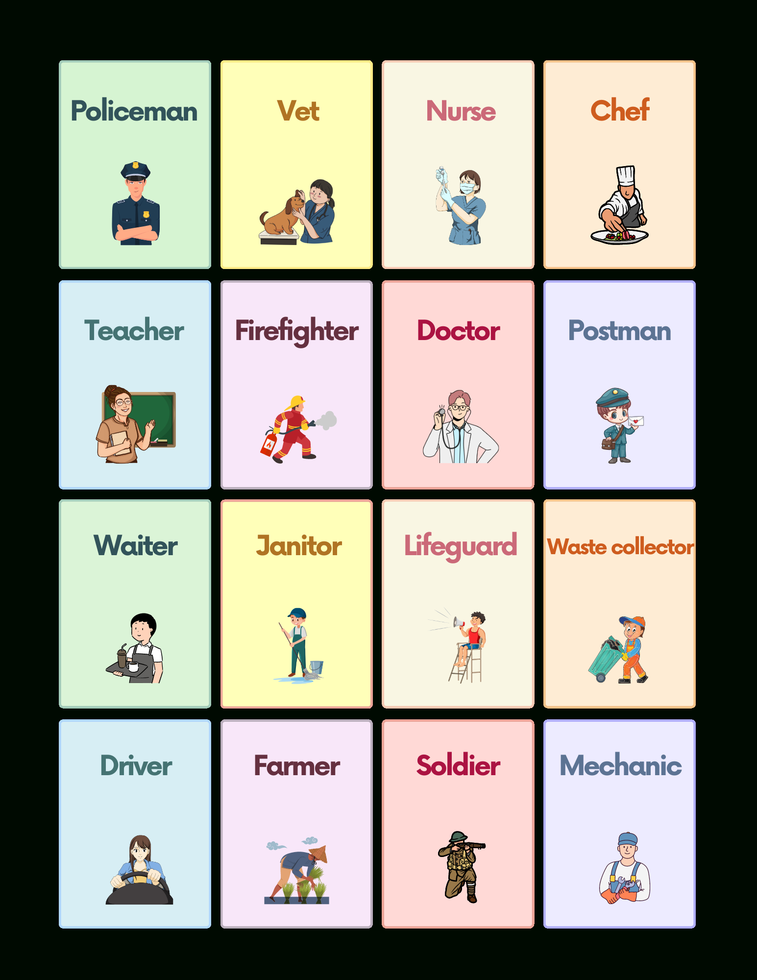 Free Community Helpers Flashcards For Autism And Speech Therapy inside Free Printable Community Helpers Flashcards