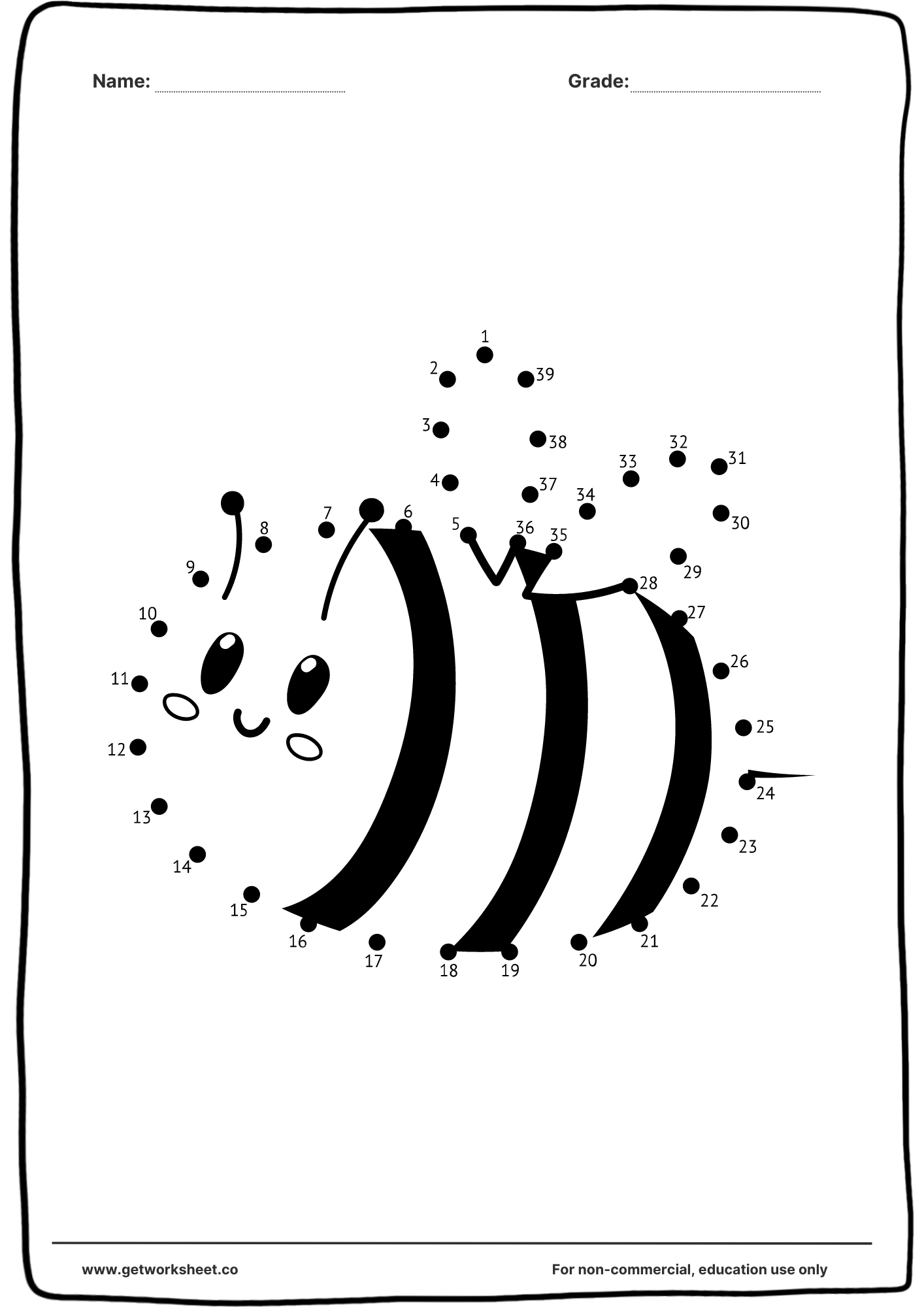 Free Connect The Dots Printable Worksheets Worksheets | Get Worksheet with regard to Connect The Dots Free Printable