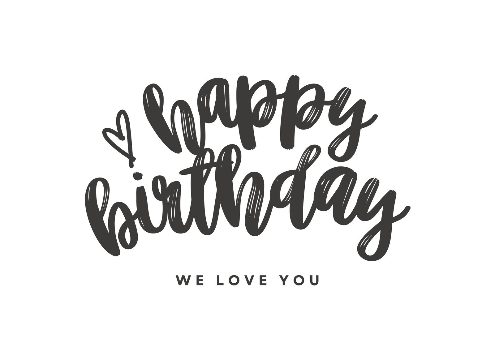Free, Custom Printable Birthday Card Templates | Canva in Printable Happy Birthday Black and White