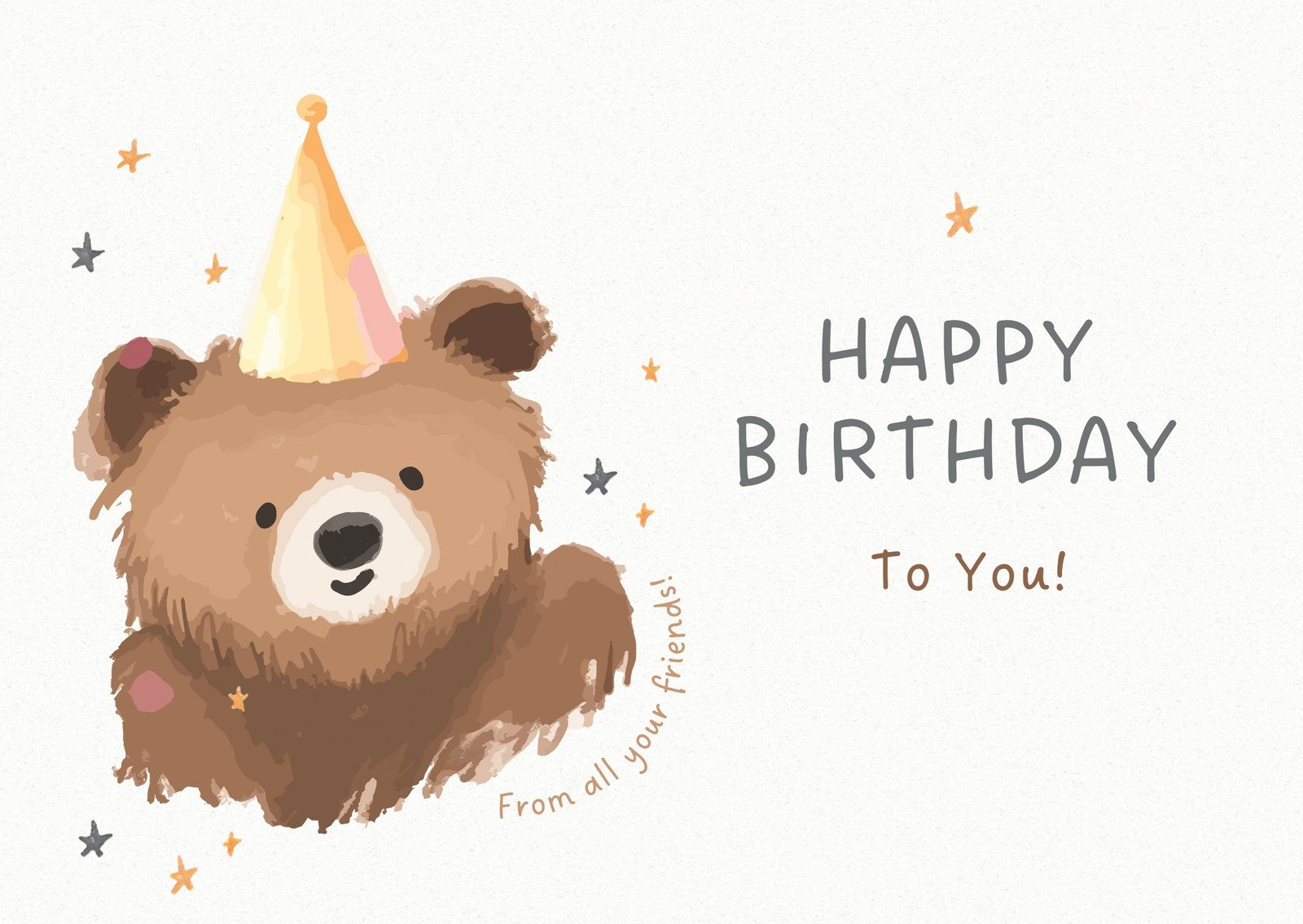 Free, Custom Printable Birthday Card Templates | Canva with regard to Free Printable Birthday Greeting Cards
