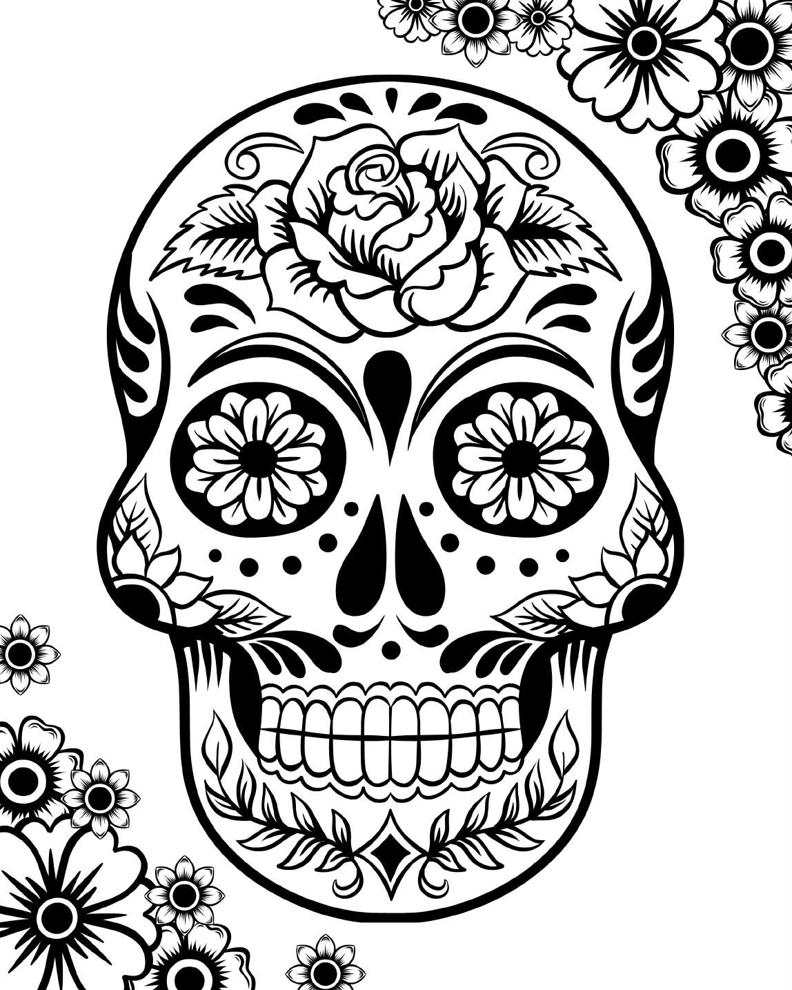 Free Day Of The Dead Printables - Printable Party Favors pertaining to Day Of The Dead Printable Images