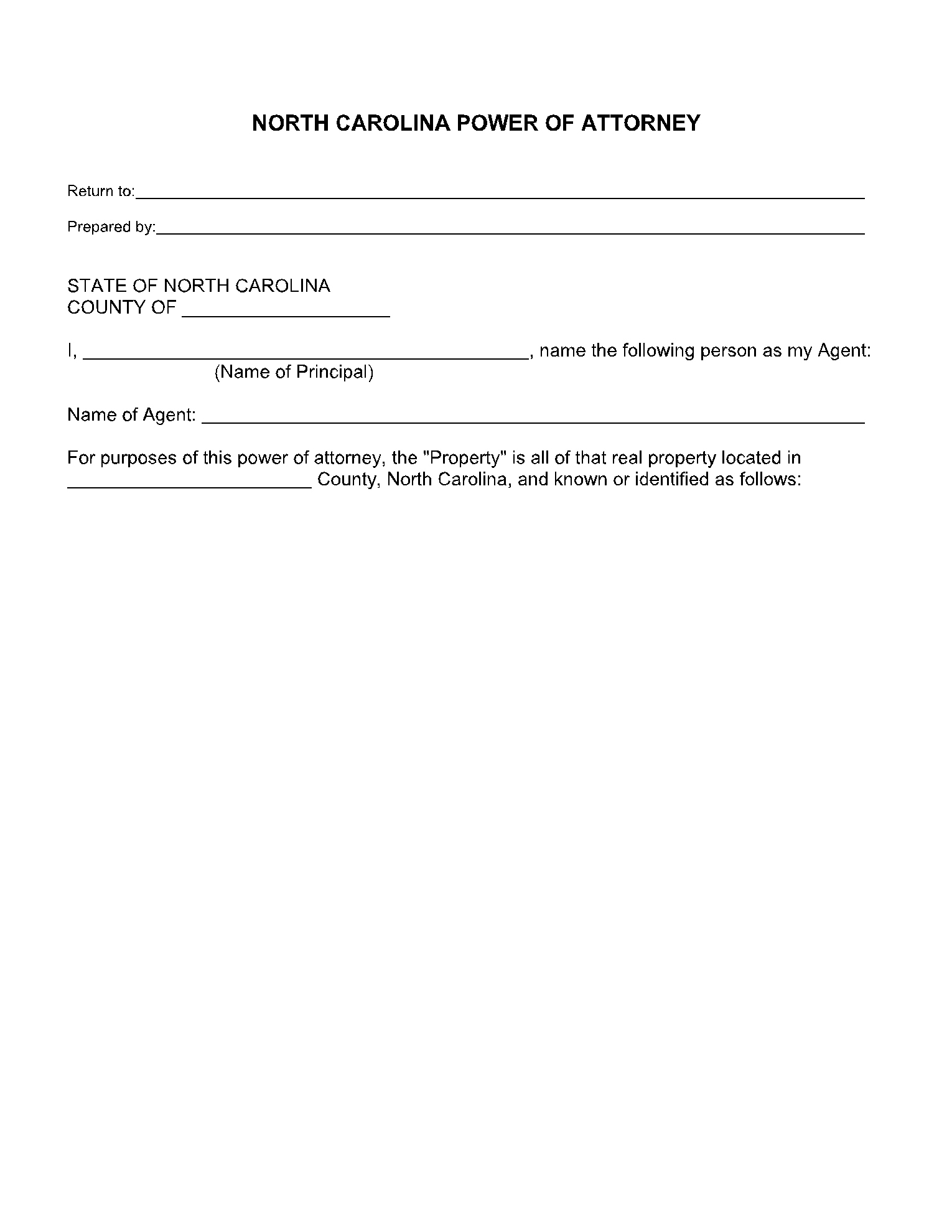Free North Carolina Power Of Attorney Forms (Pdf) | Cocosign pertaining to Free Printable Nc Power Of Attorney Form