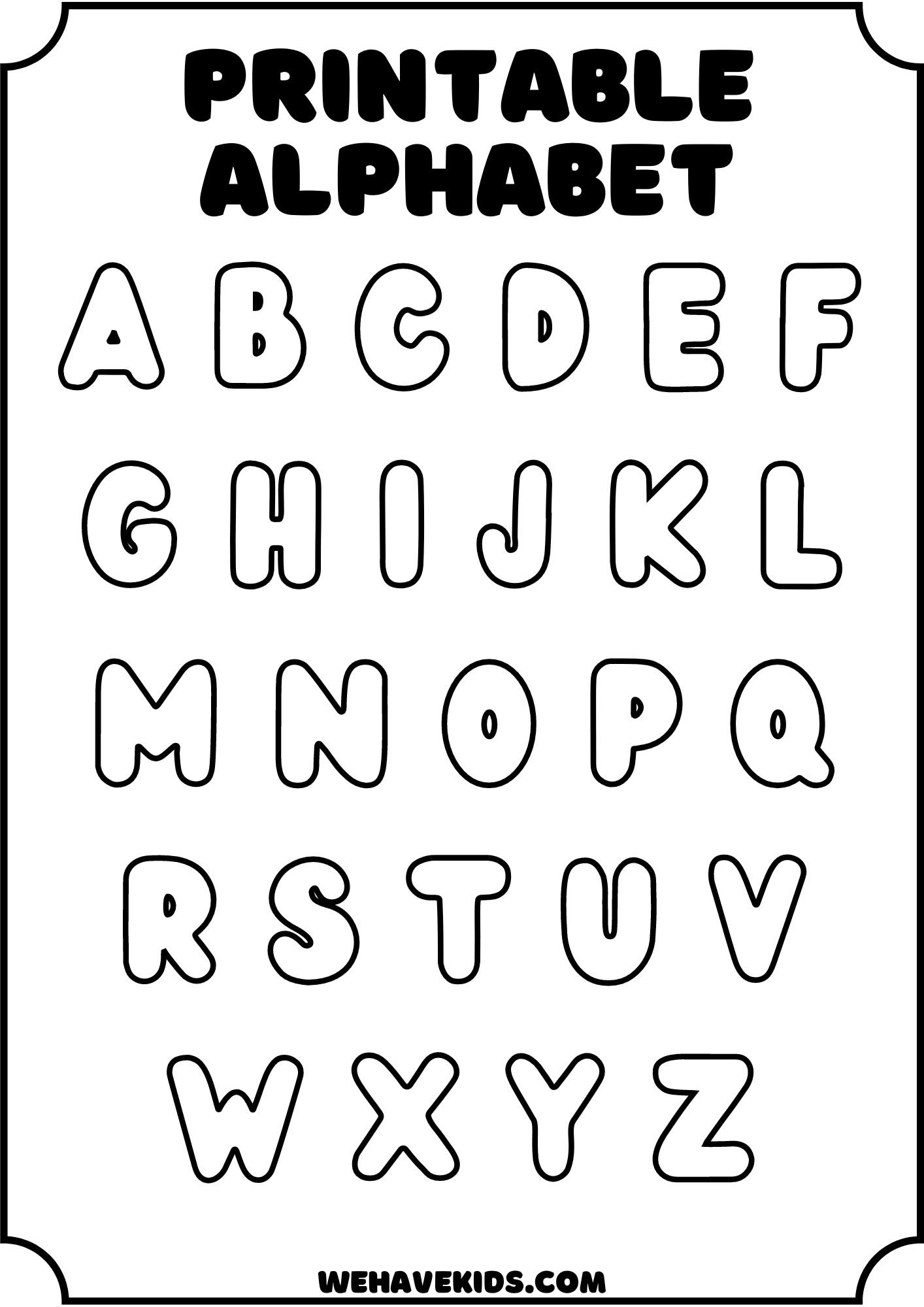 Free Printable Alphabet Stencils For Kids: Crafts, Decor, And More inside Fancy Letter Stencils Free Printable