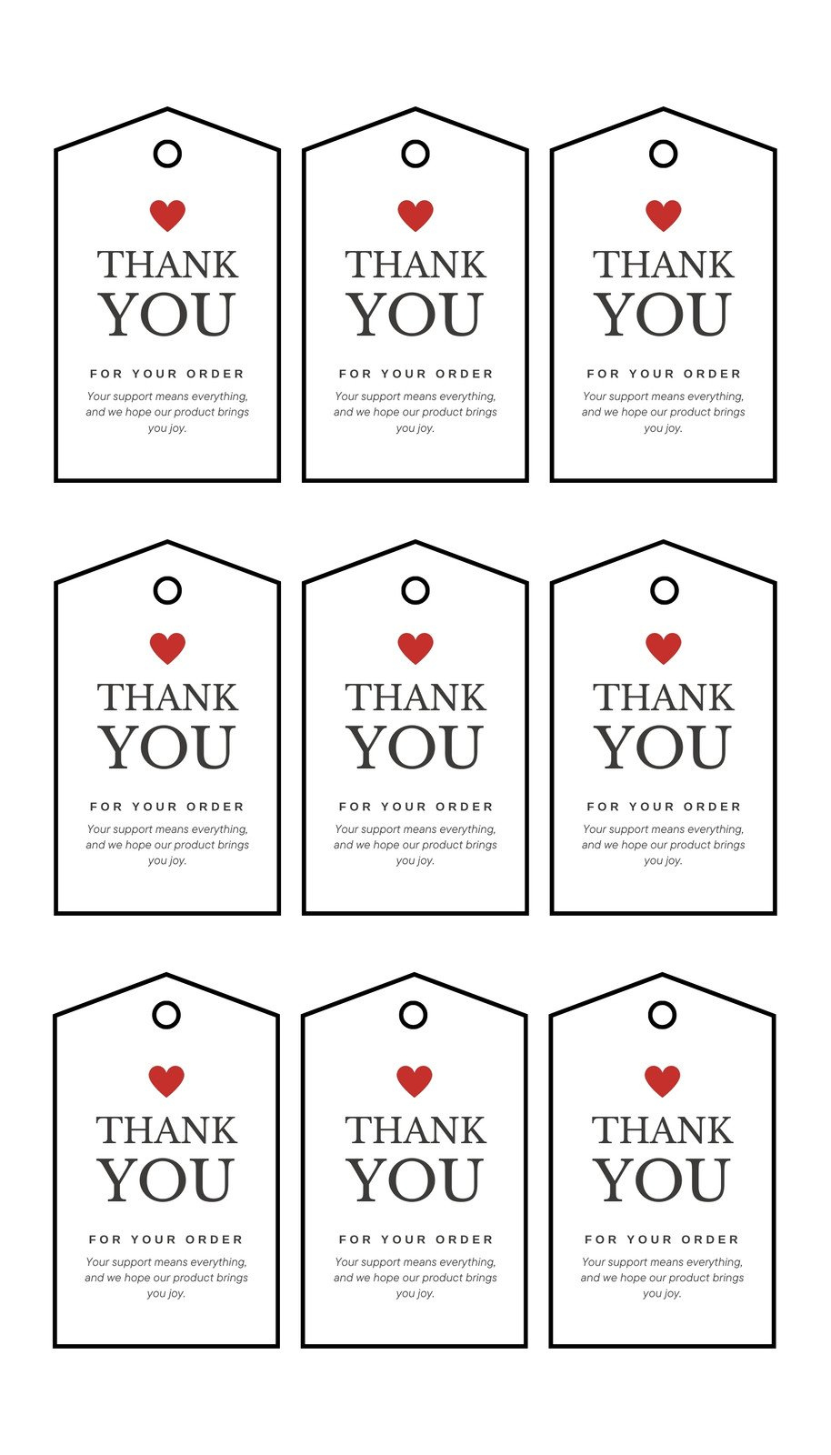 Free, Printable And Customizable Gift Tag Templates | Canva intended for Handmade Free Printable Gift Tags Printable