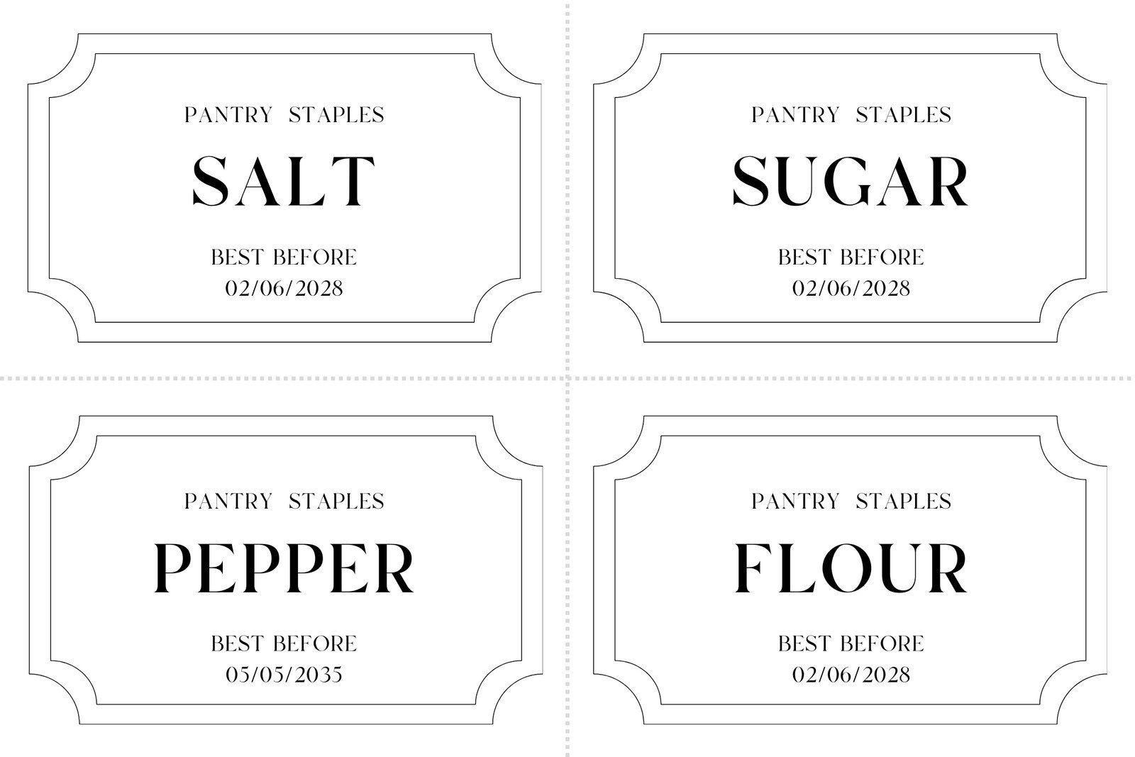 Free Printable And Customizable Kitchen Label Templates | Canva with regard to Free Printable Label Templates For Word