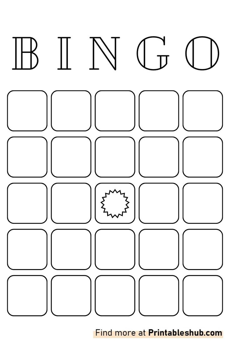 Free Printable Blank Bingo Cards Template [Pdf] (3X3, 4X4,5X5)(2 throughout Blank Bingo Board Printable Free