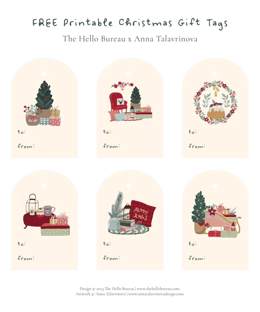 Free Printable Christmas Gift Tags Pdf | Cute And Cosy Design within Free Printable Christmas Gift Tags