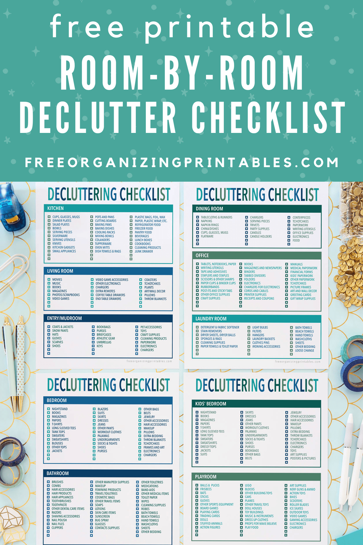 Free Printable Declutter Checklist | Free Organizing Printables intended for Free Printable Decluttering Checklist