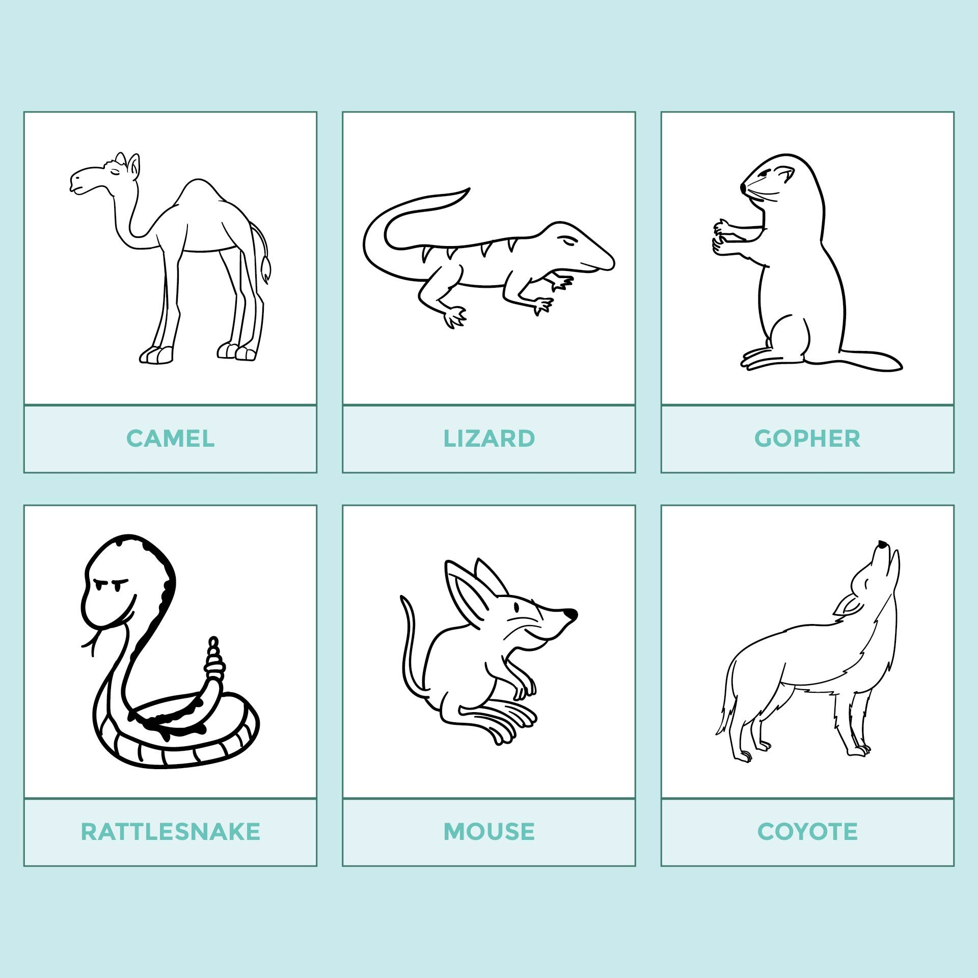 Free Printable Desert Animal Pictures, Download Free Printable within Desert Habitat Animal Free Printable