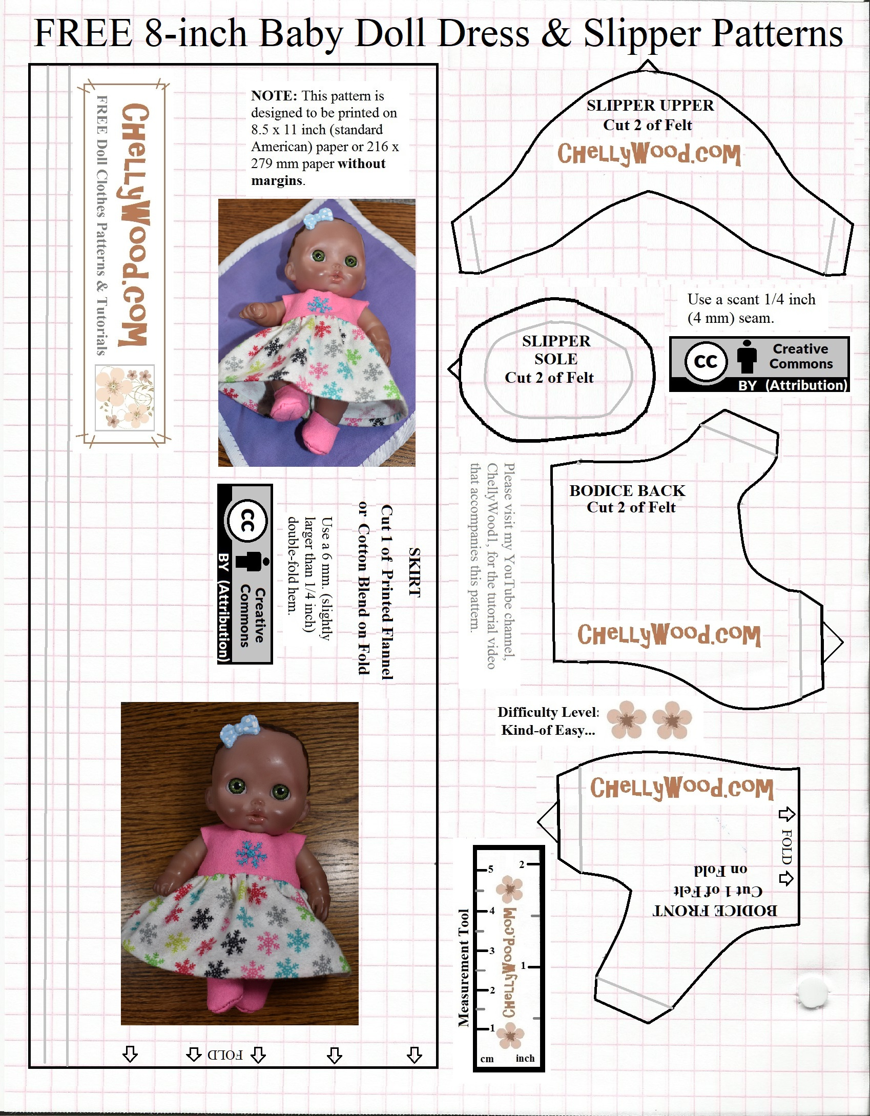 Free Printable #Doll Clothes Pattern: #Felt Booties For 8″ #Baby regarding Free Printable Patterns For Doll Clothes